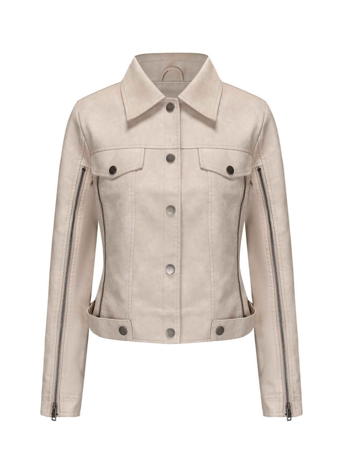 1960s Leather Multi-Zip Moto Jacket - Image 2