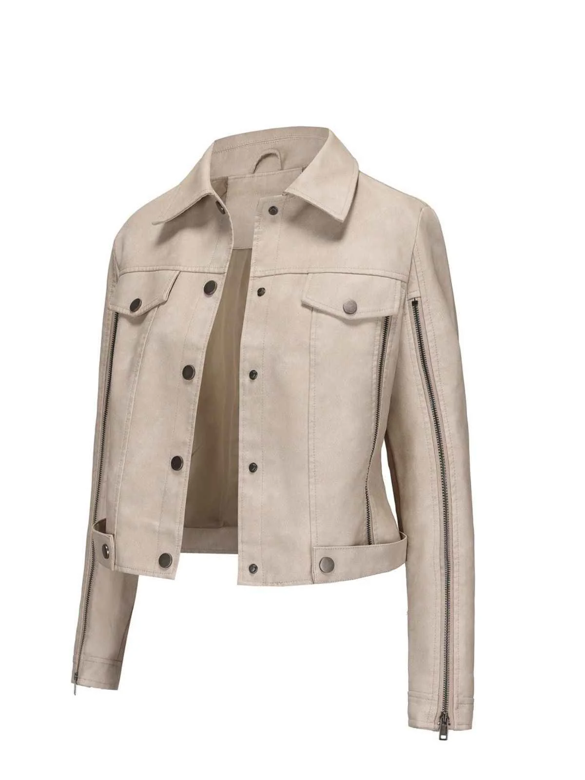 1960s Leather Multi-Zip Moto Jacket - Image 3