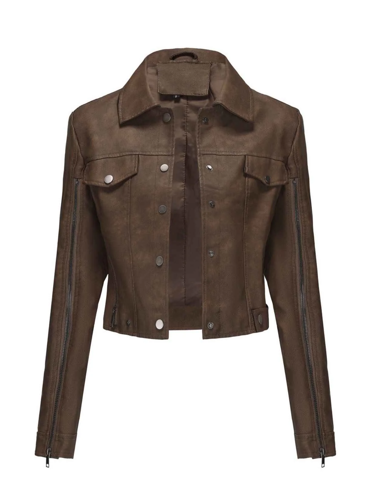 1960s Leather Multi-Zip Moto Jacket - Image 9