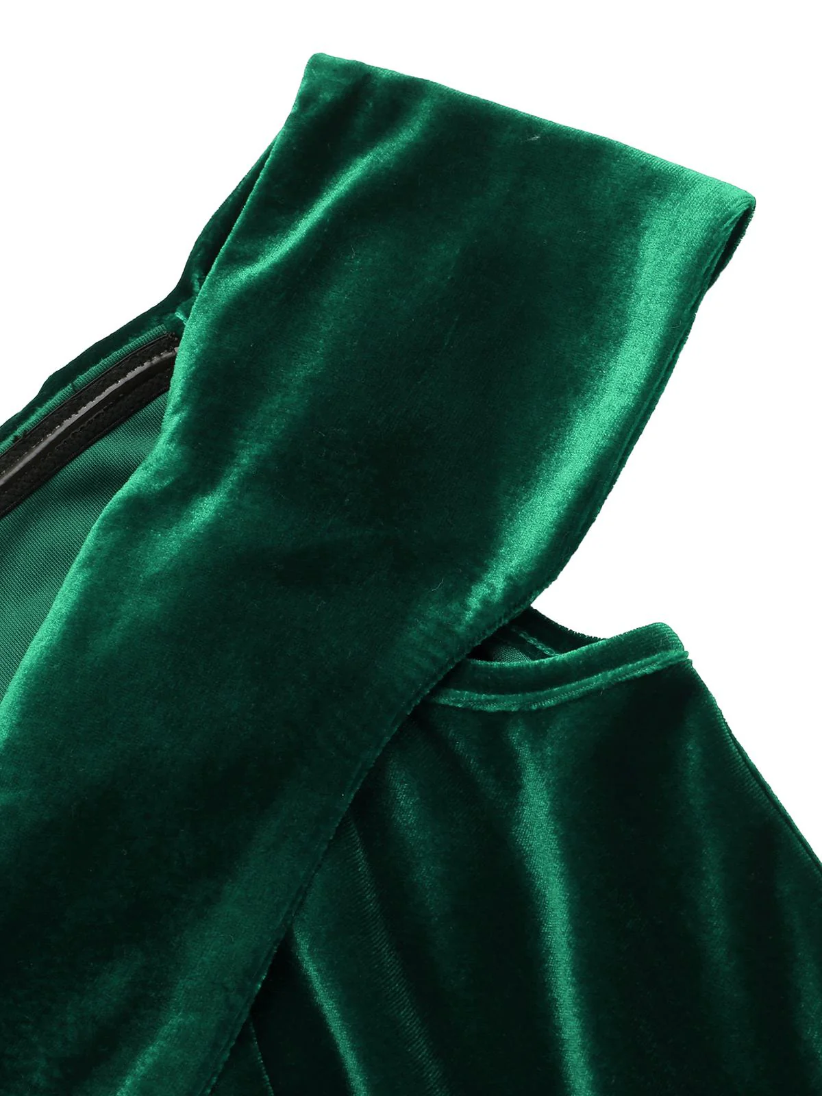 1960s Off Shoulder Velvet Bodycon Vintage Dress - Image 5