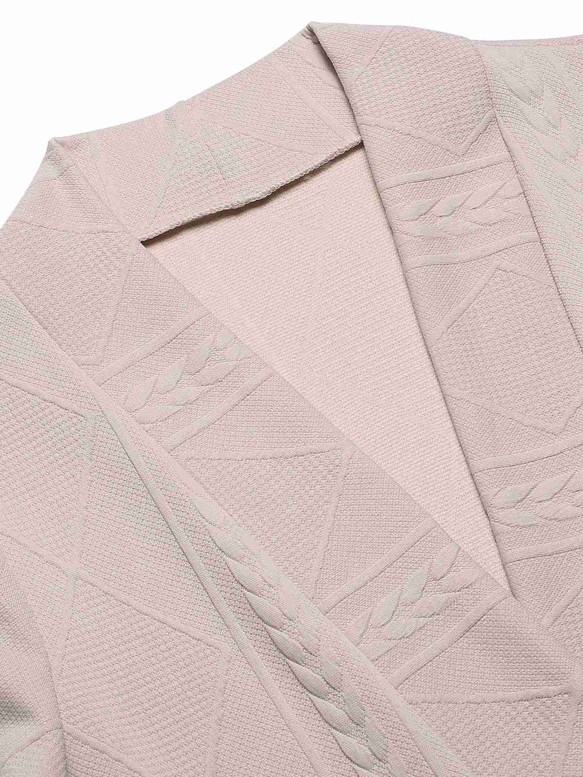 1960s Pearl Buttoned Waisted Flare Long Sleeve Coat - Image 8