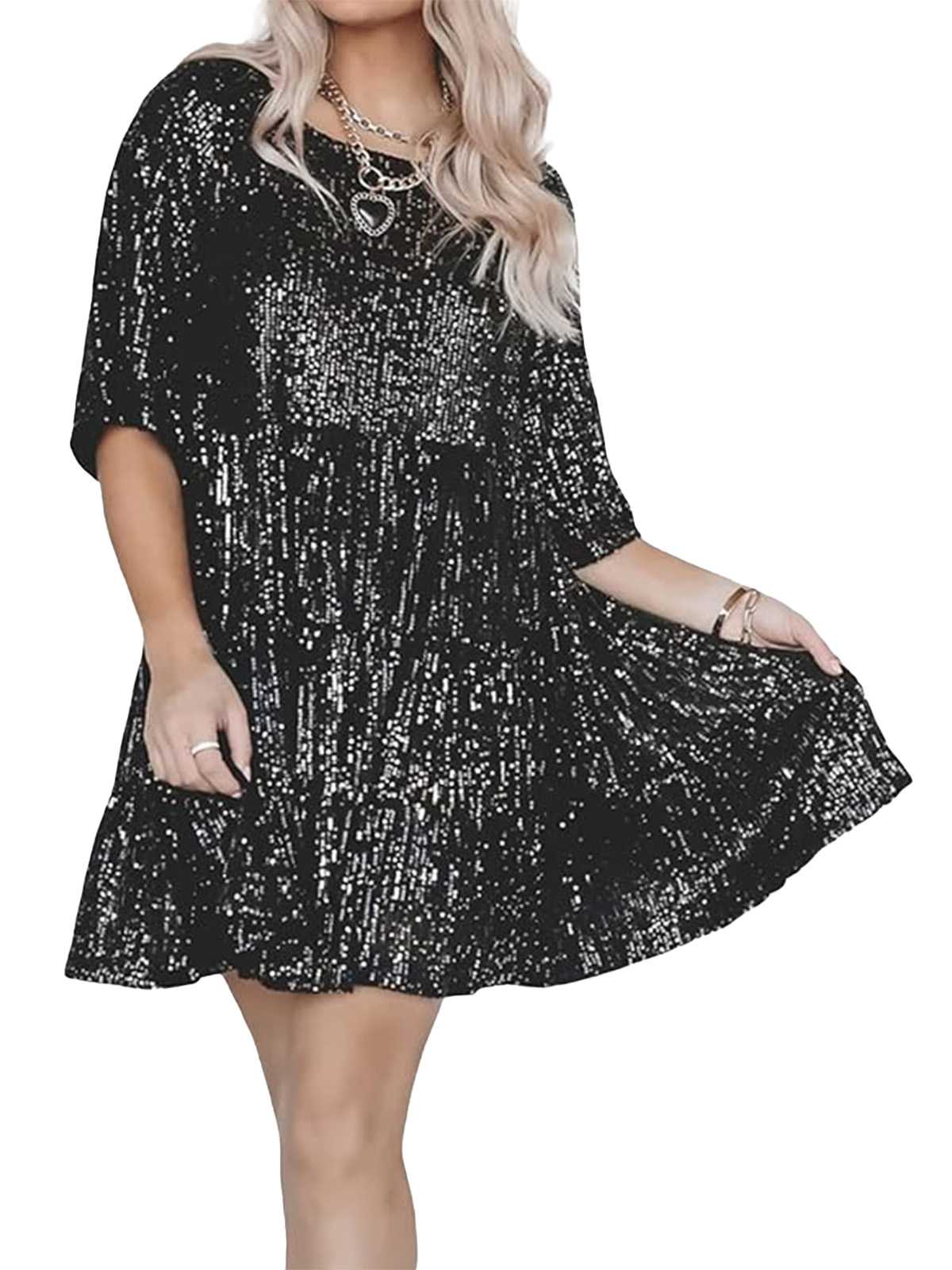 1960s Sequin Tiered Babydoll Dress - Image 6