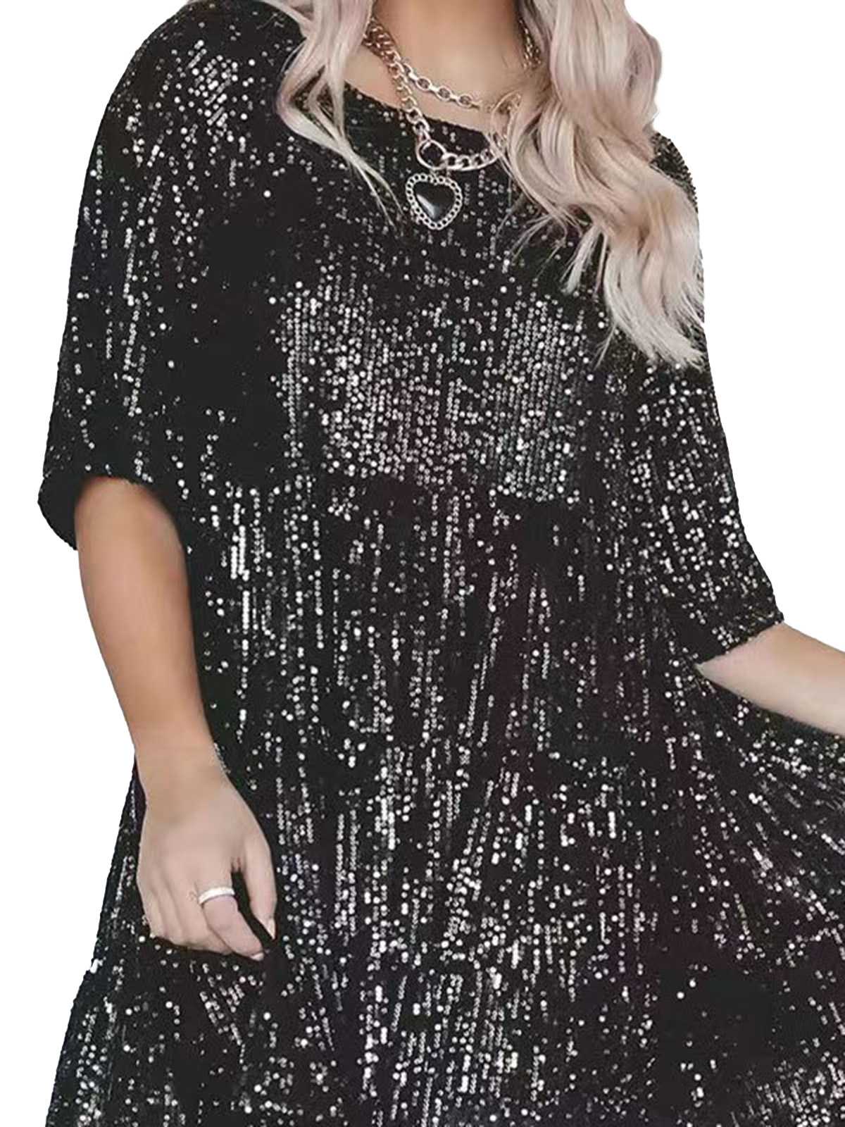 1960s Sequin Tiered Babydoll Dress - Image 7