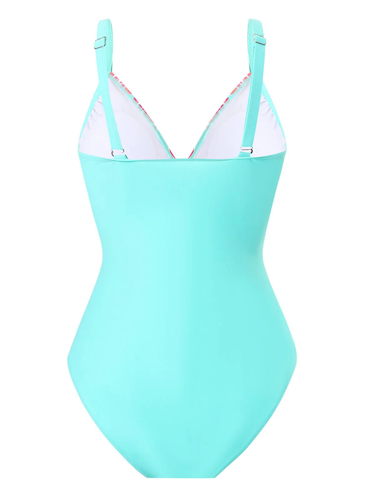 1960s Side-Laced V-Neck One-Piece Swimsuit - Image 9