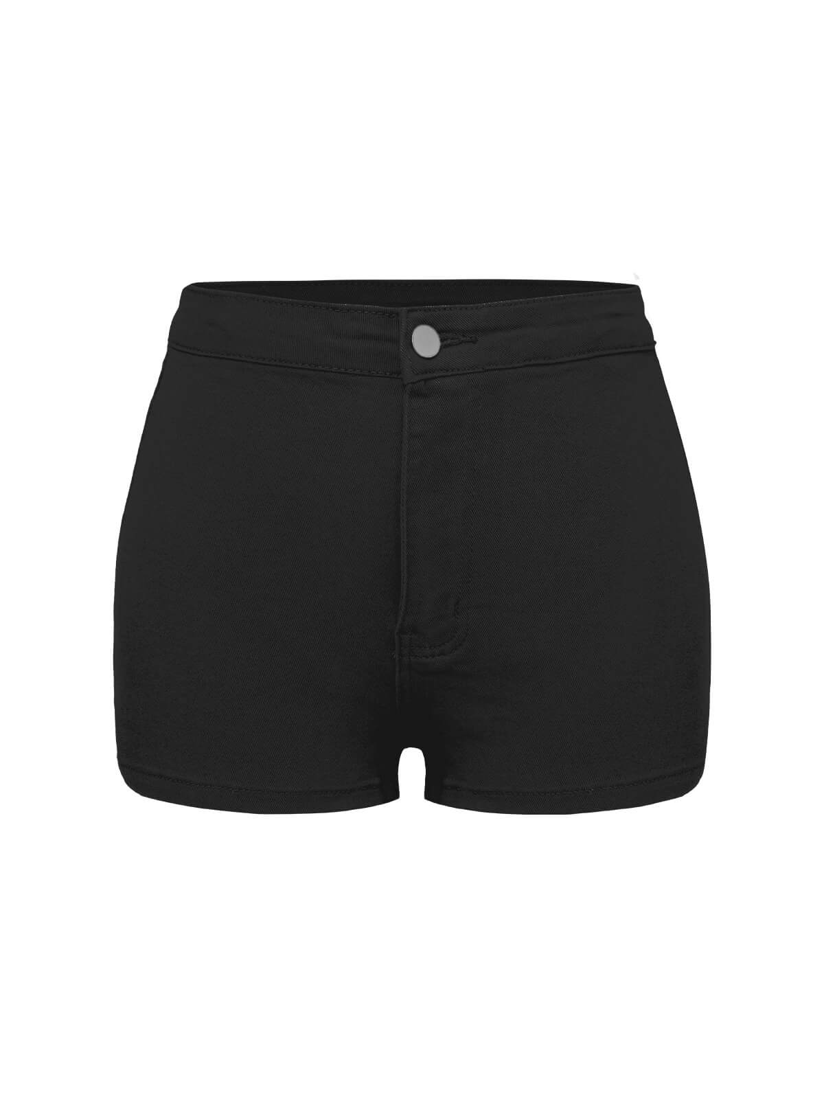 1960s Solid Colored Denim Shorts - Image 12