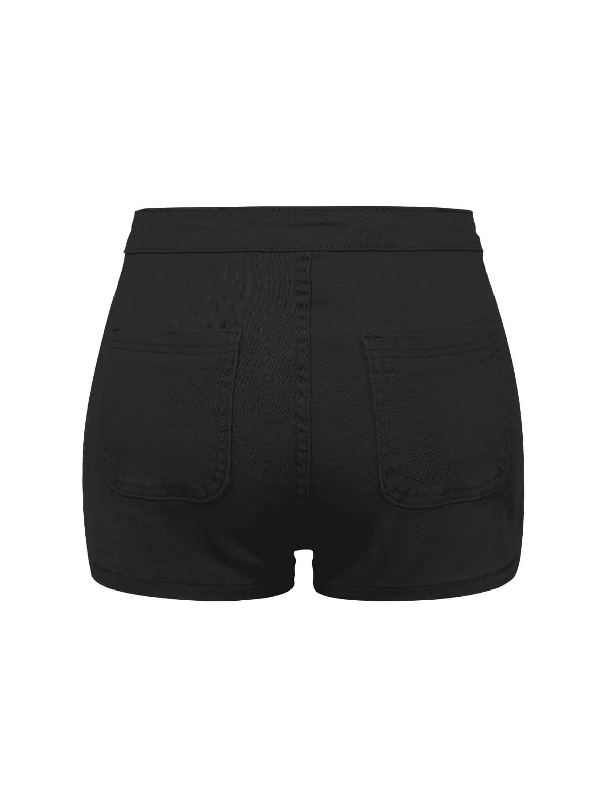 1960s Solid Colored Denim Shorts - Image 14