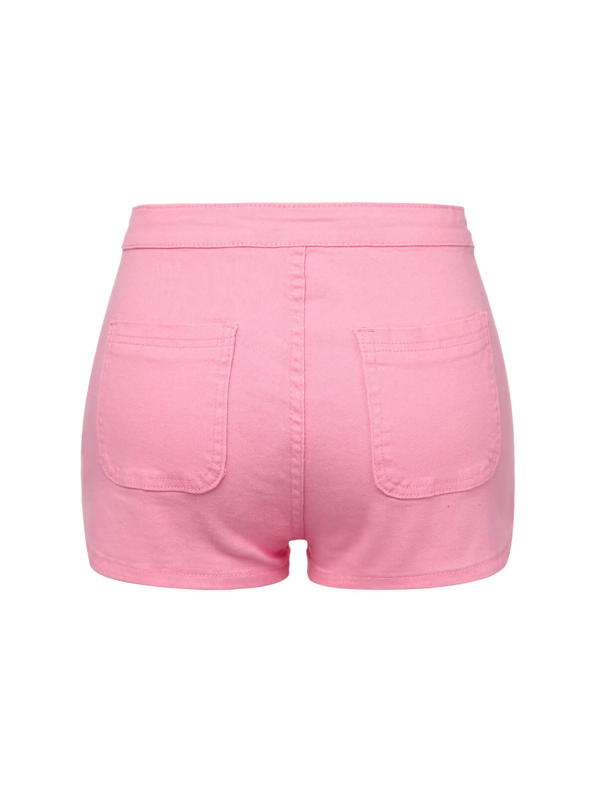 1960s Solid Colored Denim Shorts - Image 3