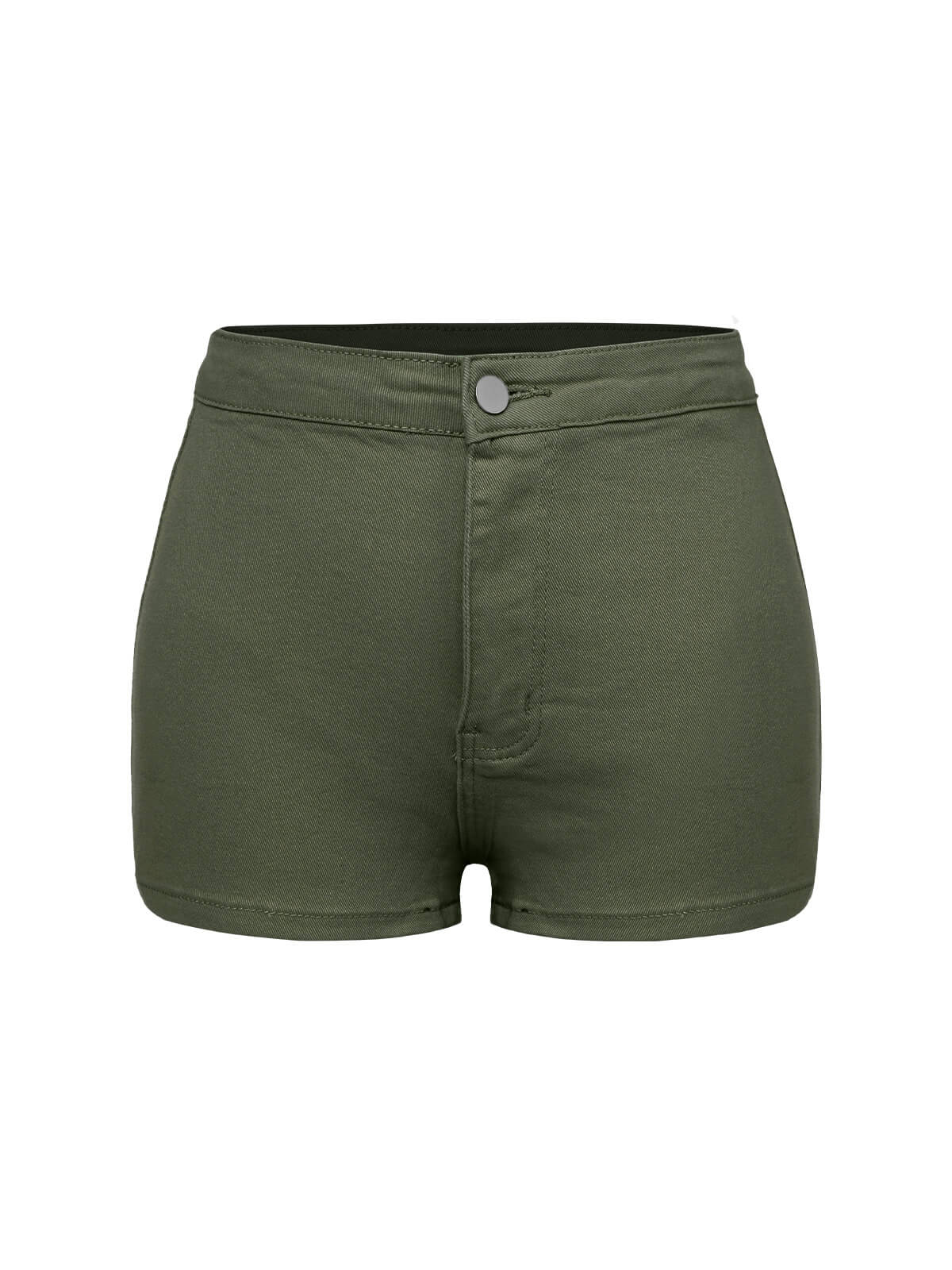 1960s Solid Colored Denim Shorts - Image 9