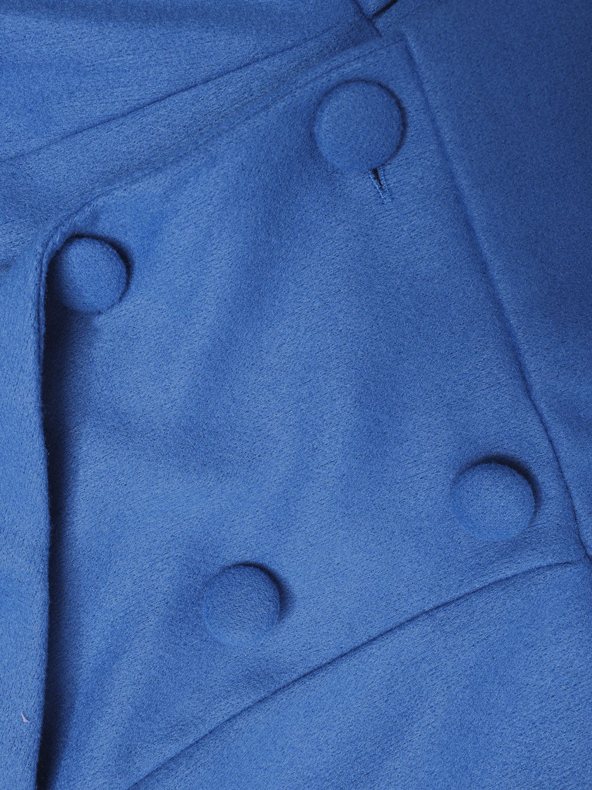 1960s Solid Lantern Sleeves Wide Lapel Coat - Image 9