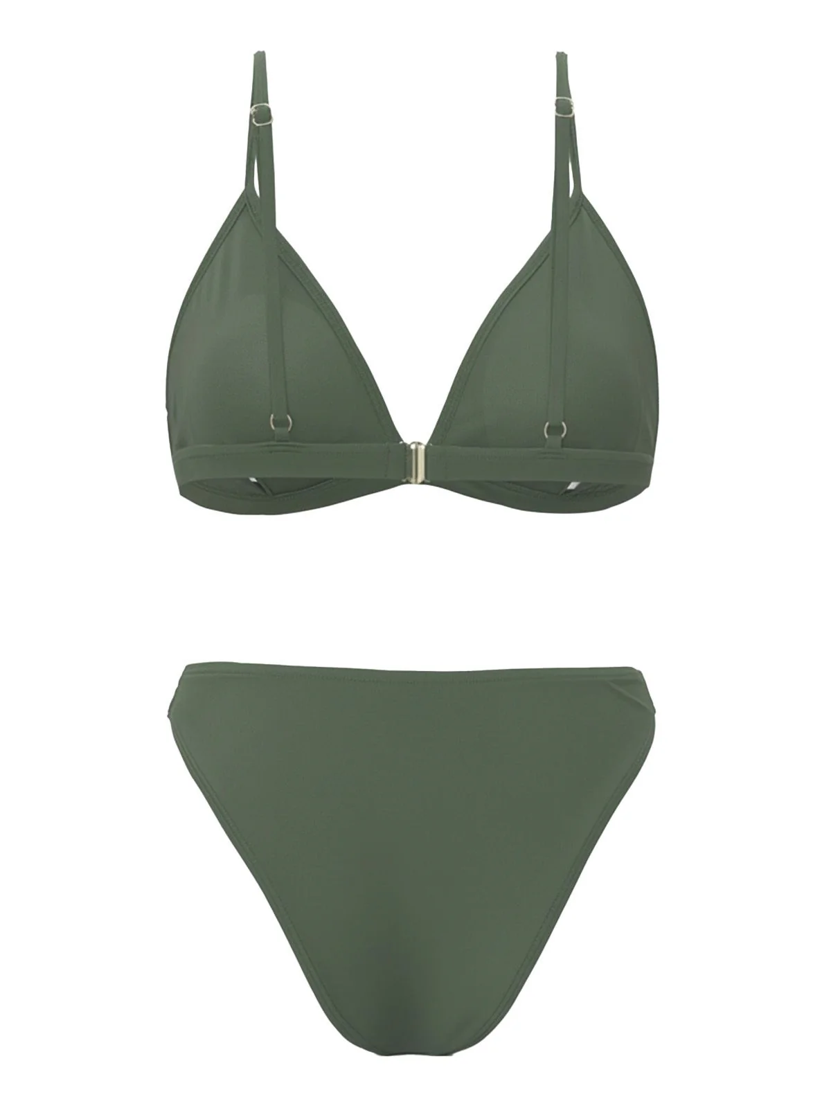 1960s Solid Mesh Plunge Bikini Set & Cover-Up - Image 14