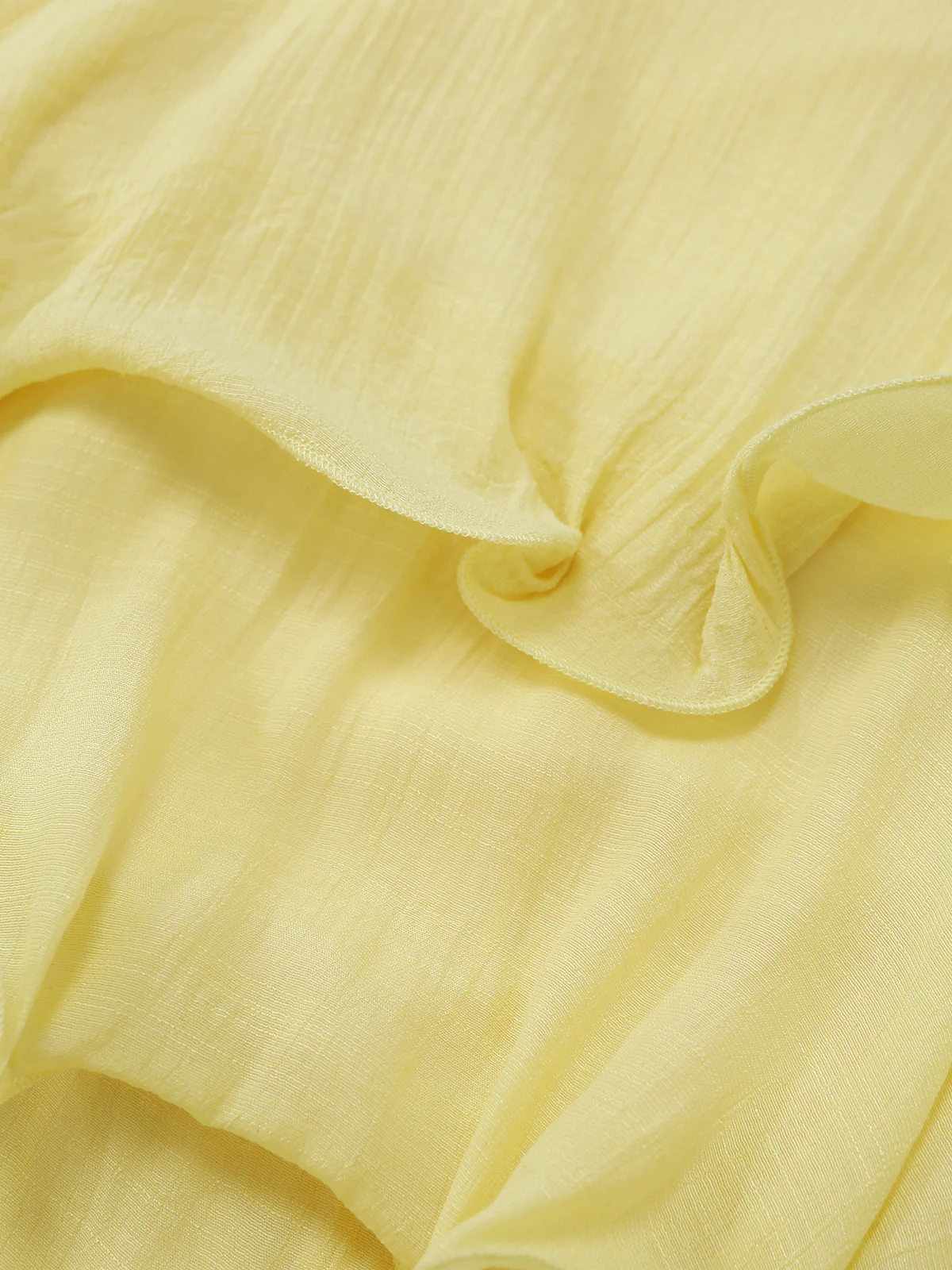 1960s Solid Strapless Backless Ruffle Cake Dress - Image 5