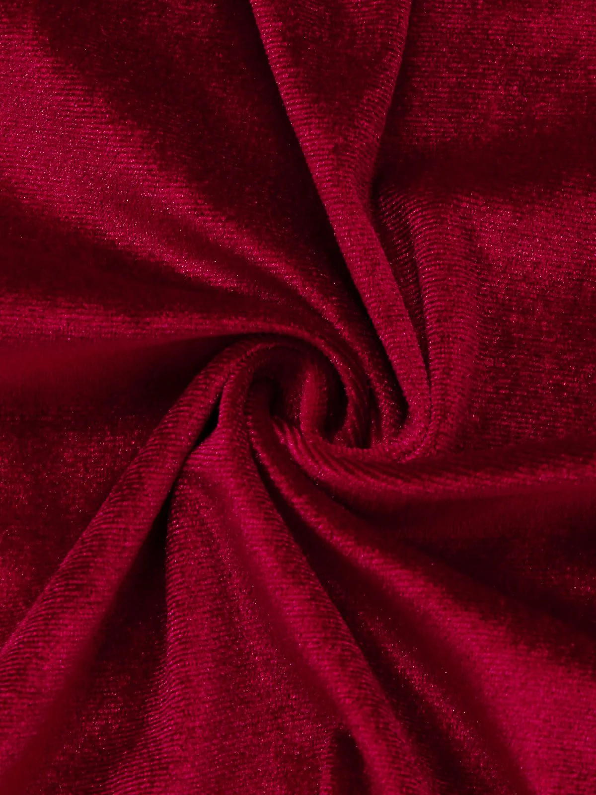 1960s Solid Velvet Half-Sleeve Dress - Image 7