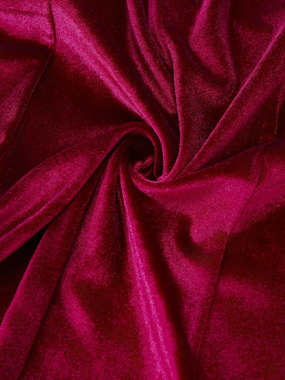 1960s Solid Velvet Long Sleeve Blazer Dress - Image 6