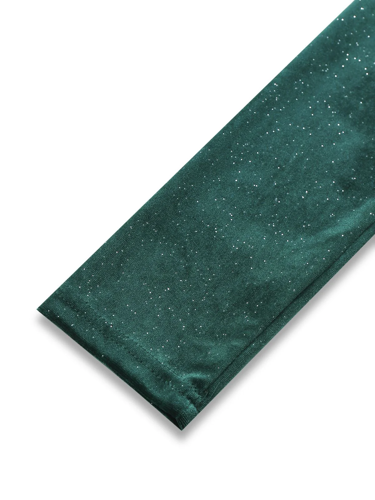 1960s Solid Velvet Long Sleeve Cowl Neck Dress - Image 5