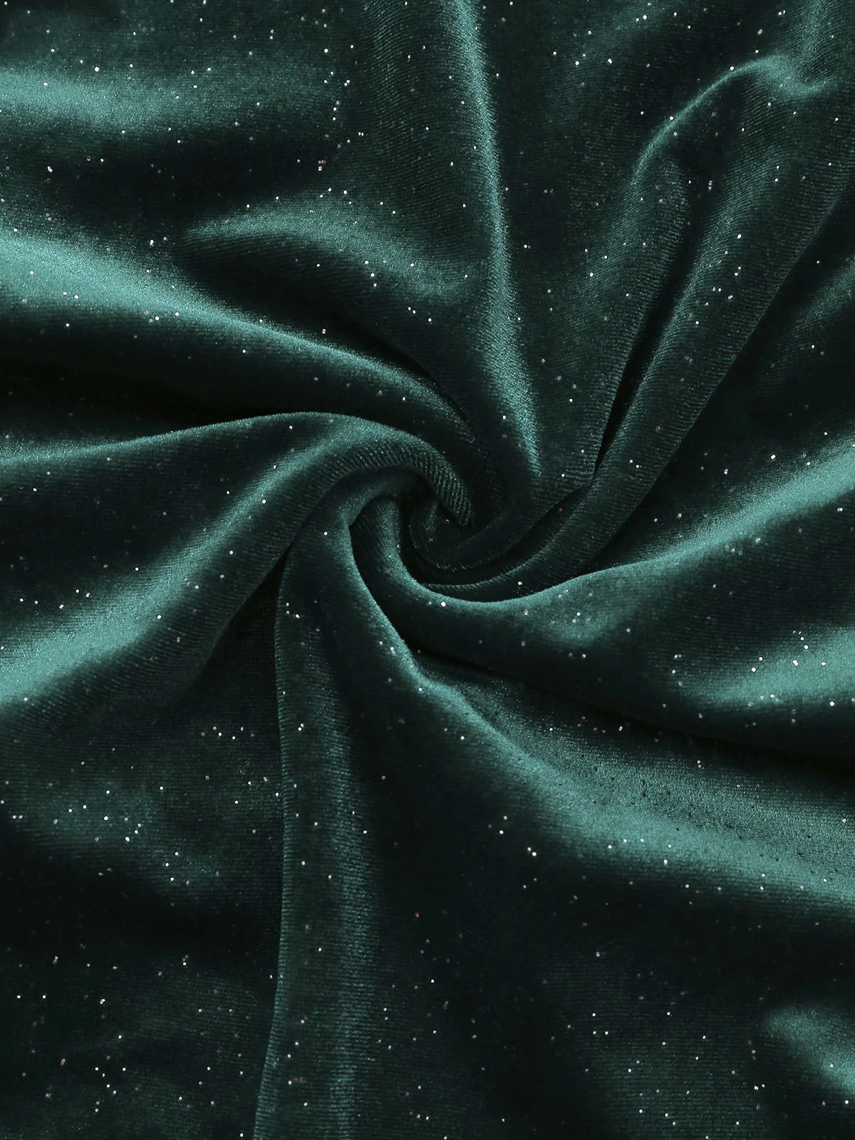 1960s Solid Velvet Long Sleeve Cowl Neck Dress - Image 7