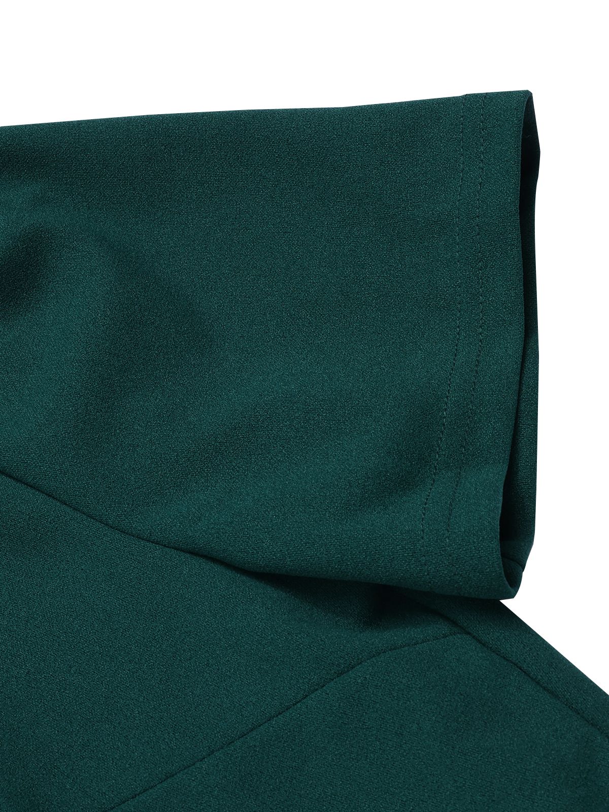 1960s Solid Wrinkle Puff Tulip Hem Dress - Image 7