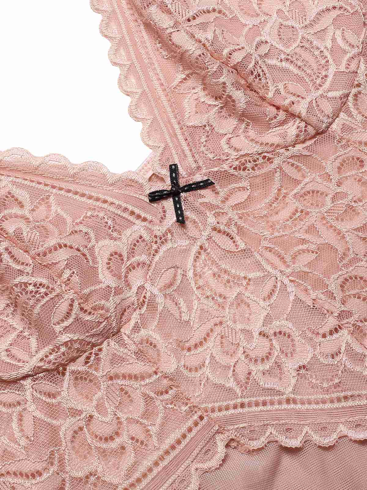 1960s Spaghetti Straps Lace Sheer Nightgown - Image 5
