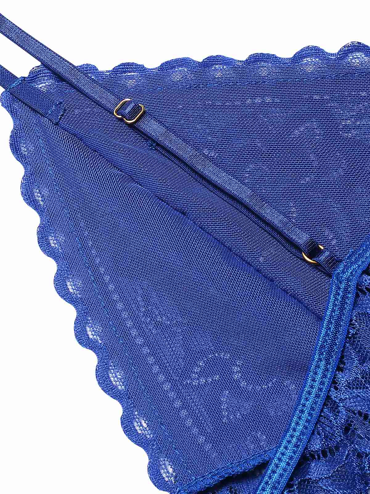1960s Spaghetti Straps Lace Sheer Nightgown - Image 12
