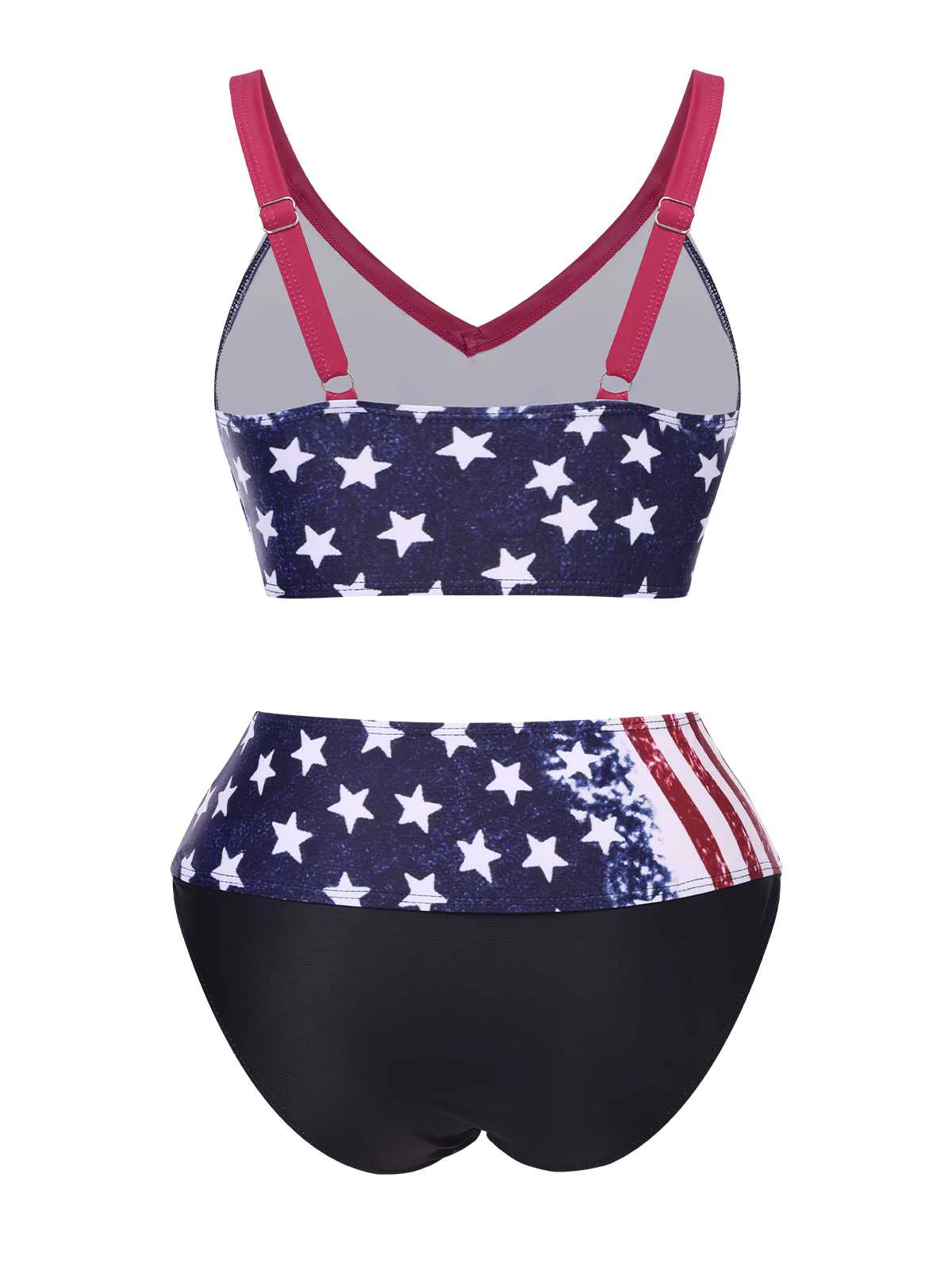 1960s Strap Stars Stripes Bow Bikini - Image 2