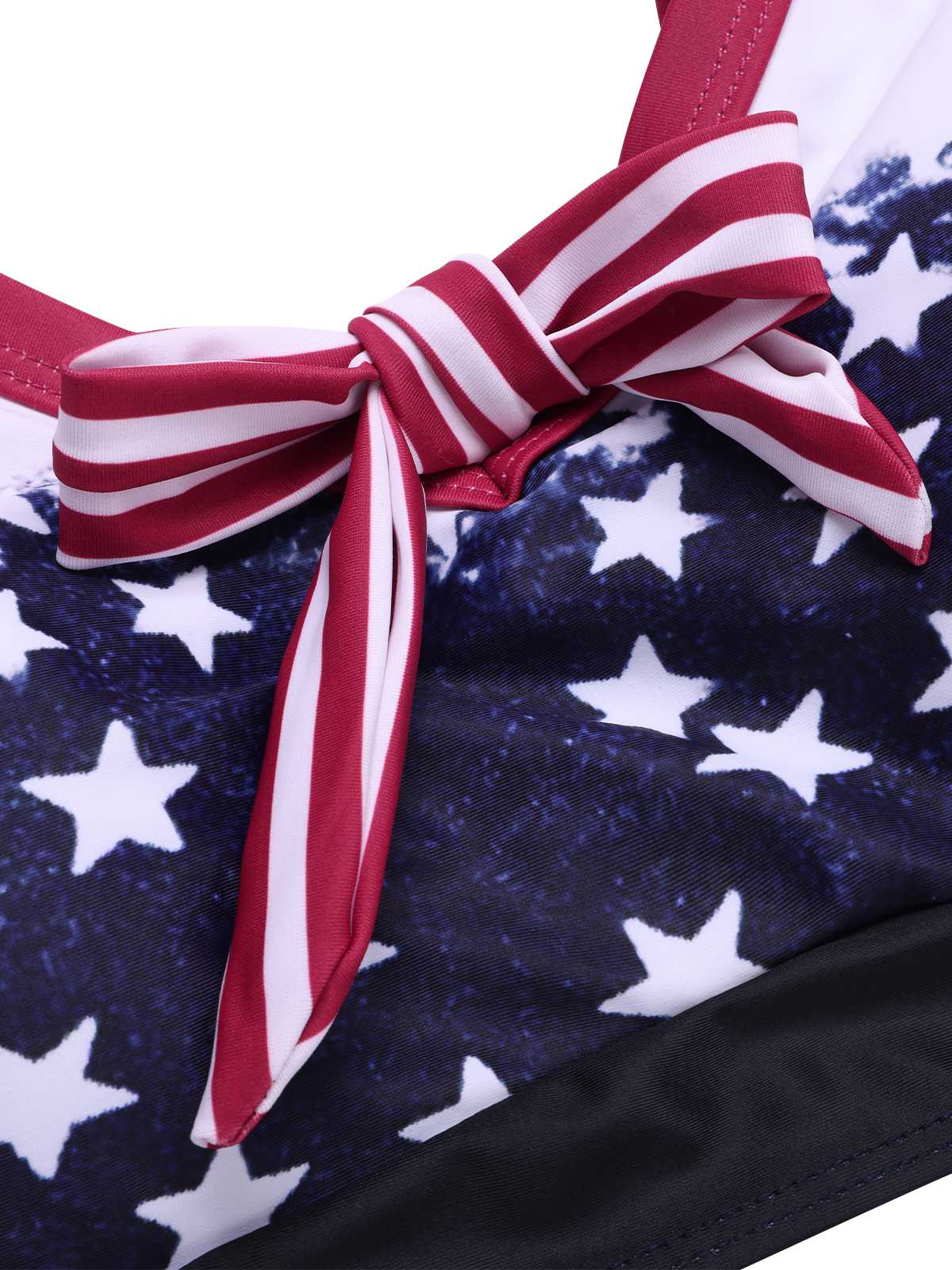 1960s Strap Stars Stripes Bow Bikini - Image 3