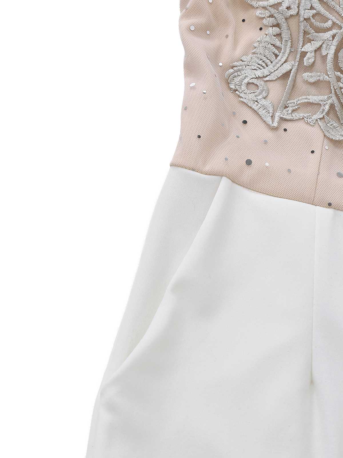 1960s Strapless Embroidered Corset Jumpsuit - Image 5