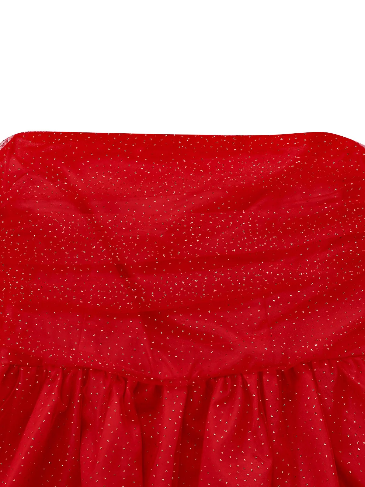 1960s Strapless Glitter Back-Tie Tulle Dress - Image 4