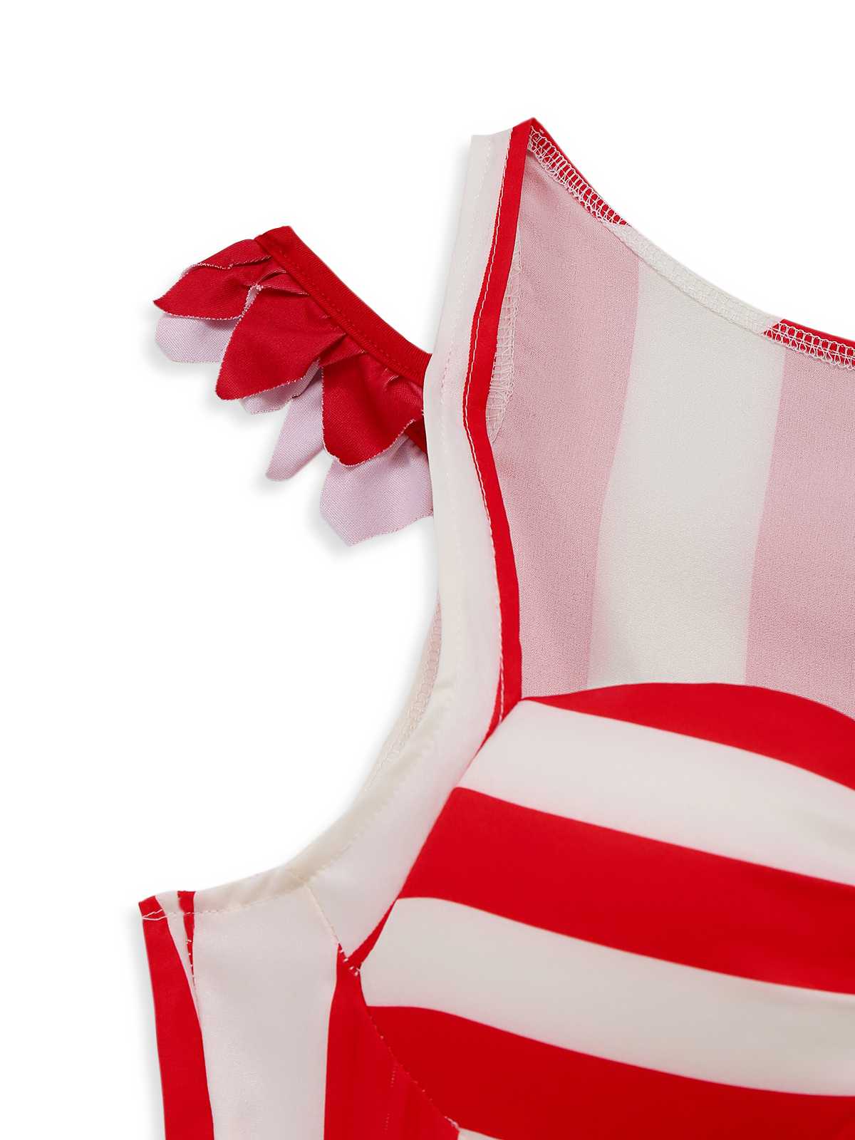 1960s Striped Halloween Evil Clown Slip Dress - Image 4