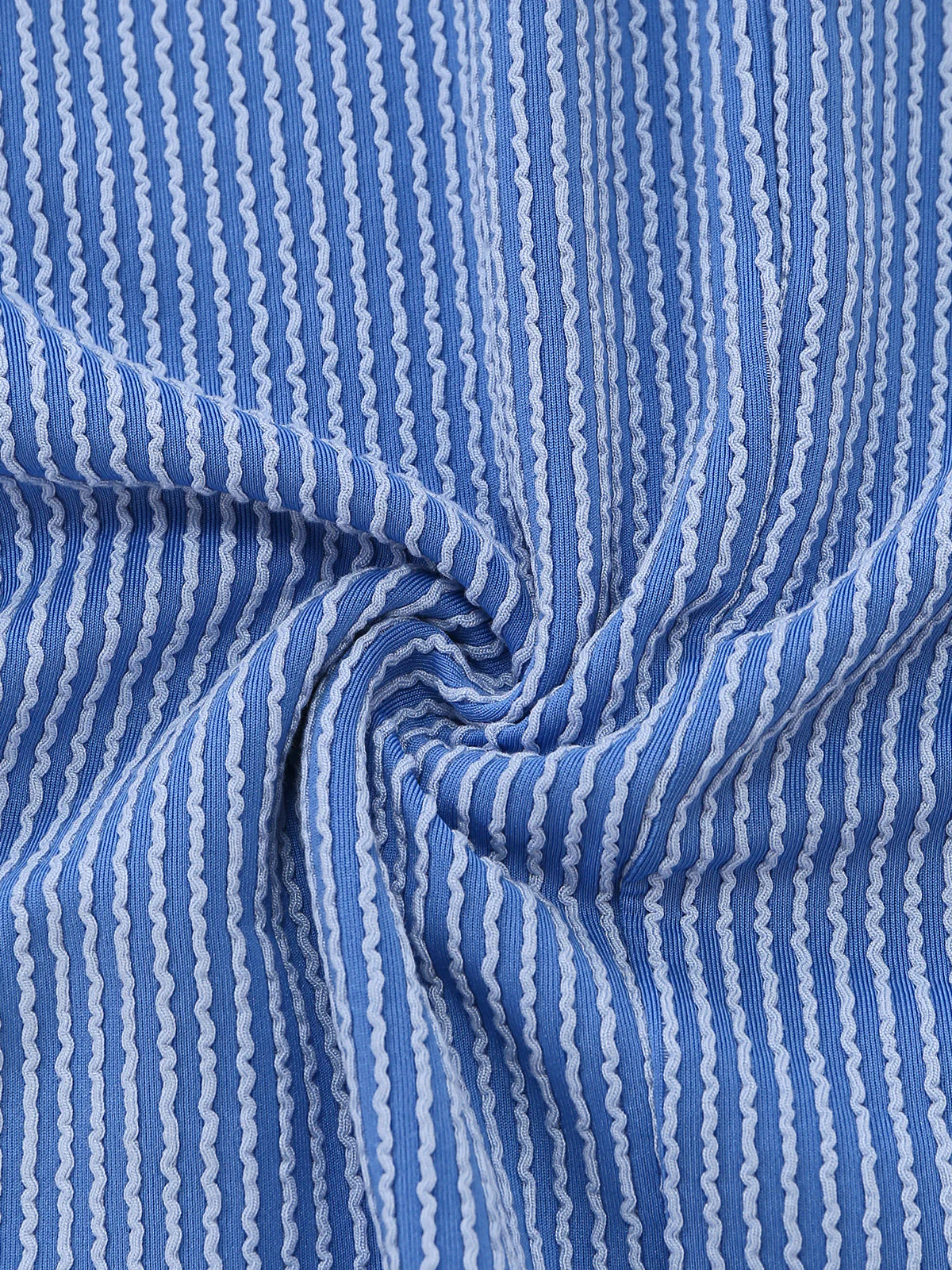 1960s Striped Pocketed Tie-Strap Romper - Image 7