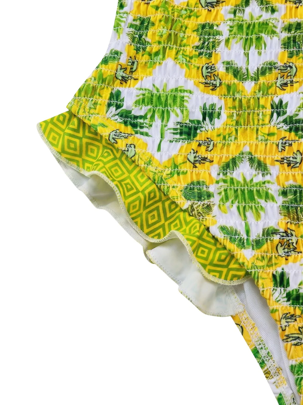 1960s Tropical Coconut Palm Tree Print Swimsuit - Image 8