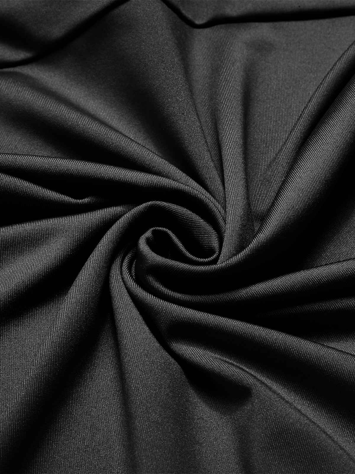 1960s V-Neck Oblique Ruffled Hem Sleeveless Dress - Image 10
