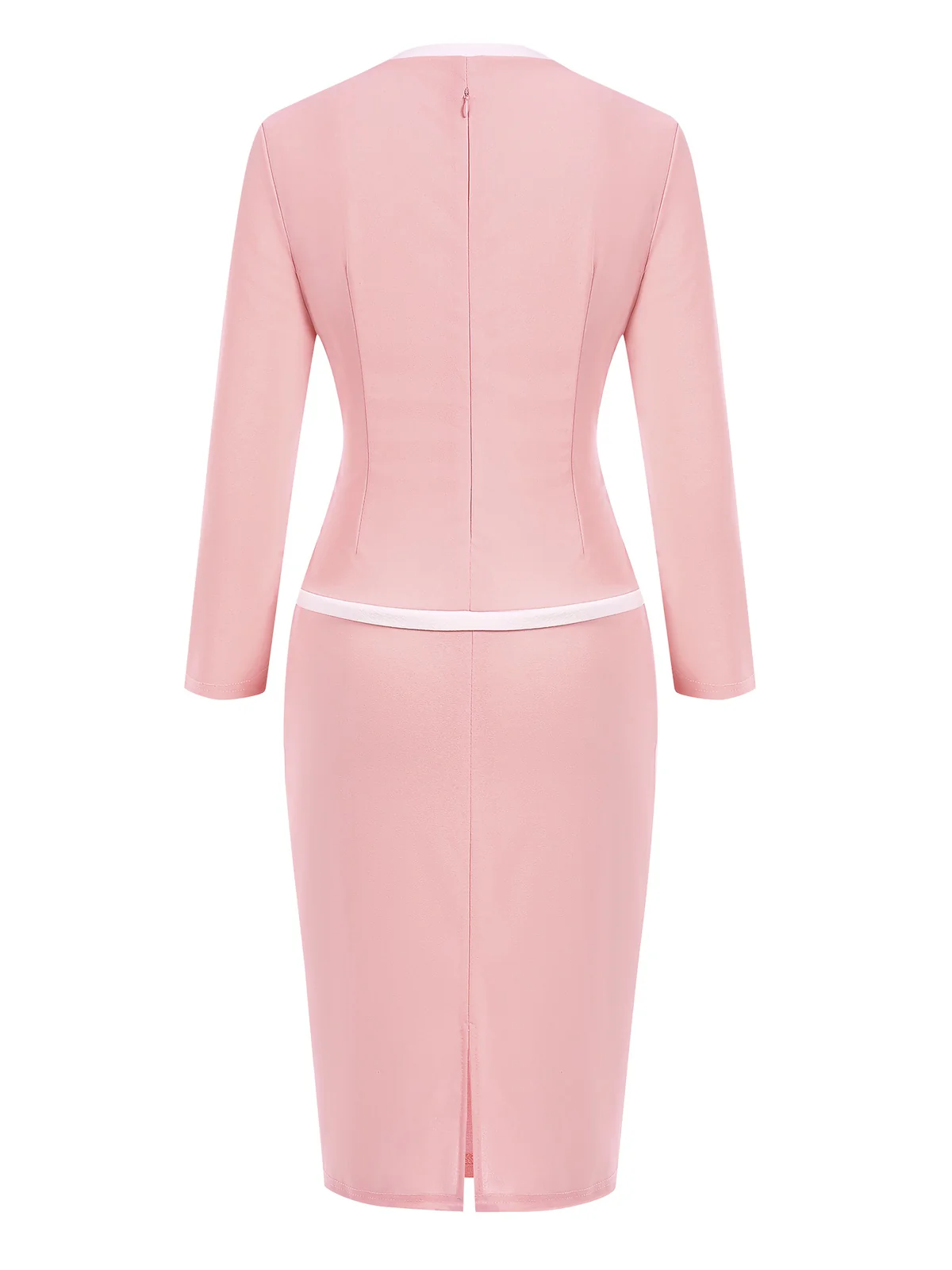 1960s Vintage Fake-Two Pieces Pencil Dress - Image 2