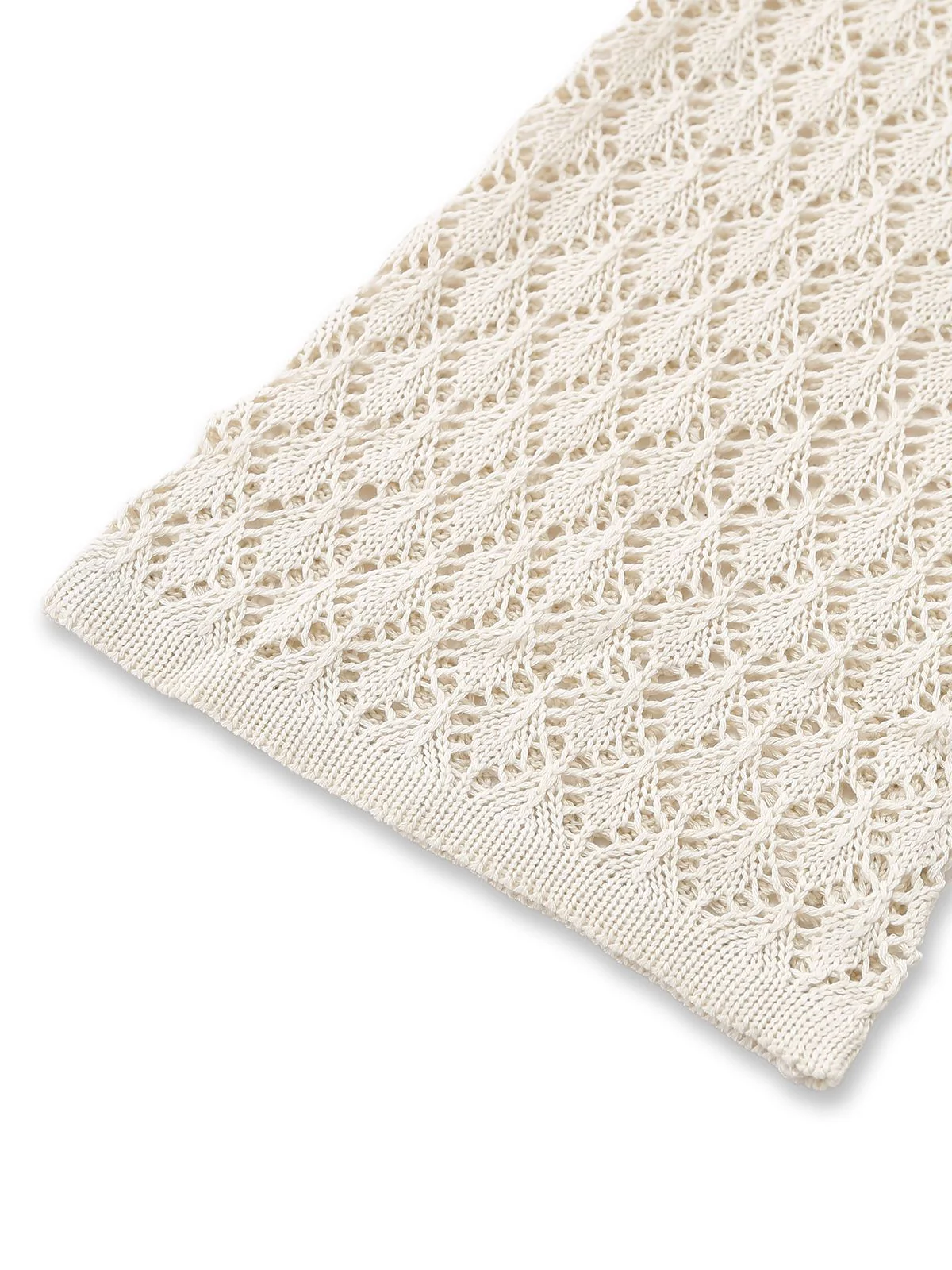 1970s Boho Crochet Hollow-Out Cover-Up - Image 5