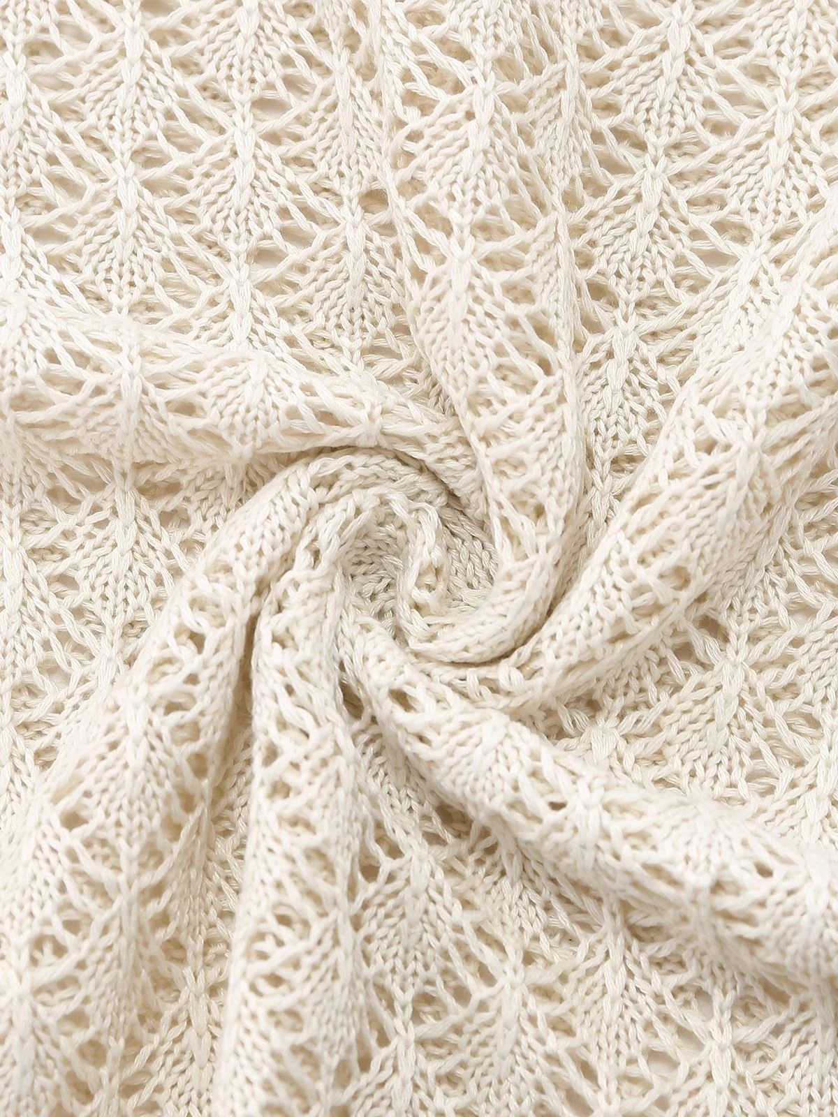 1970s Boho Crochet Hollow-Out Cover-Up - Image 7
