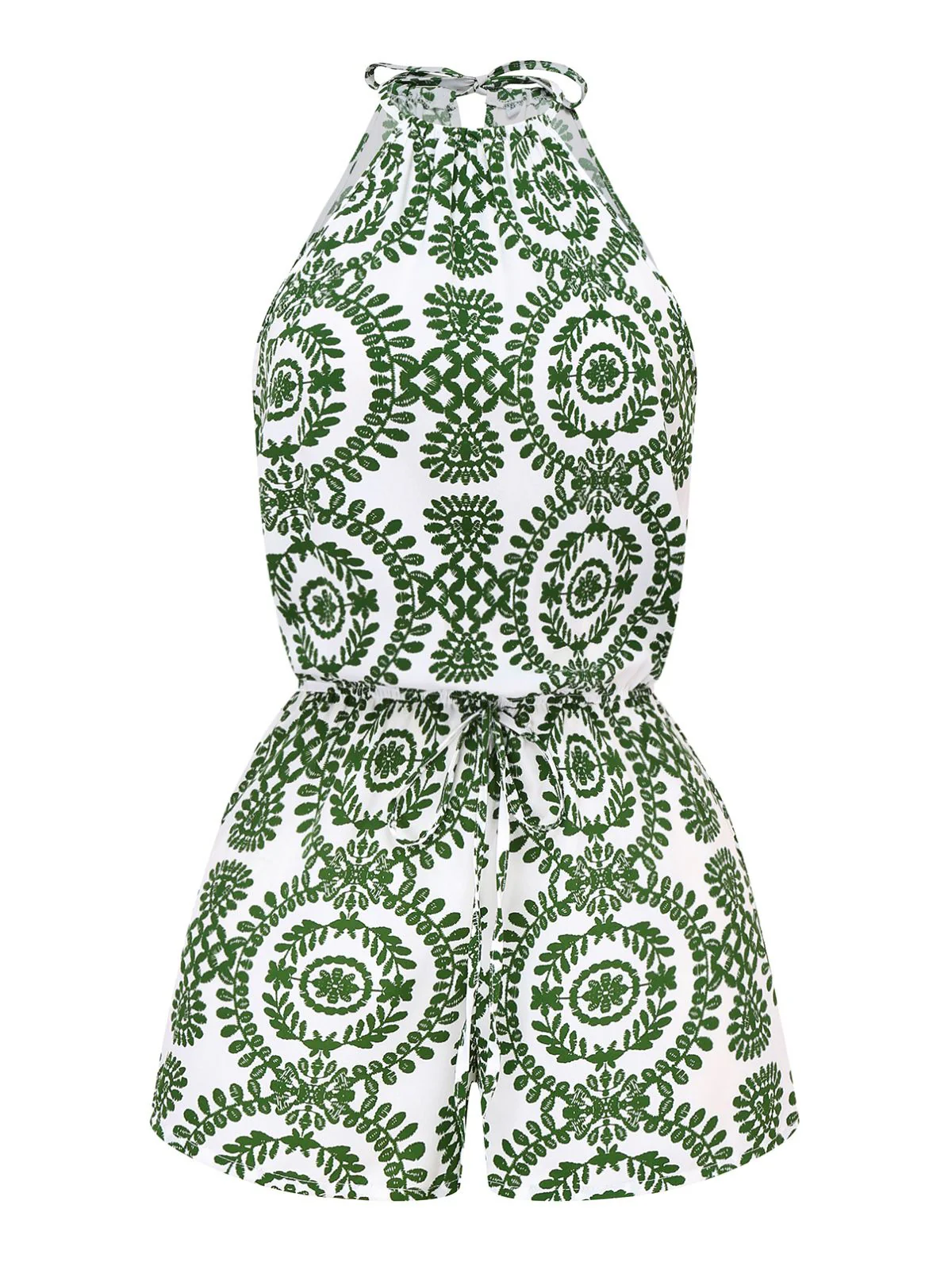 1970s Boho Irregular Print Romper - Image 2