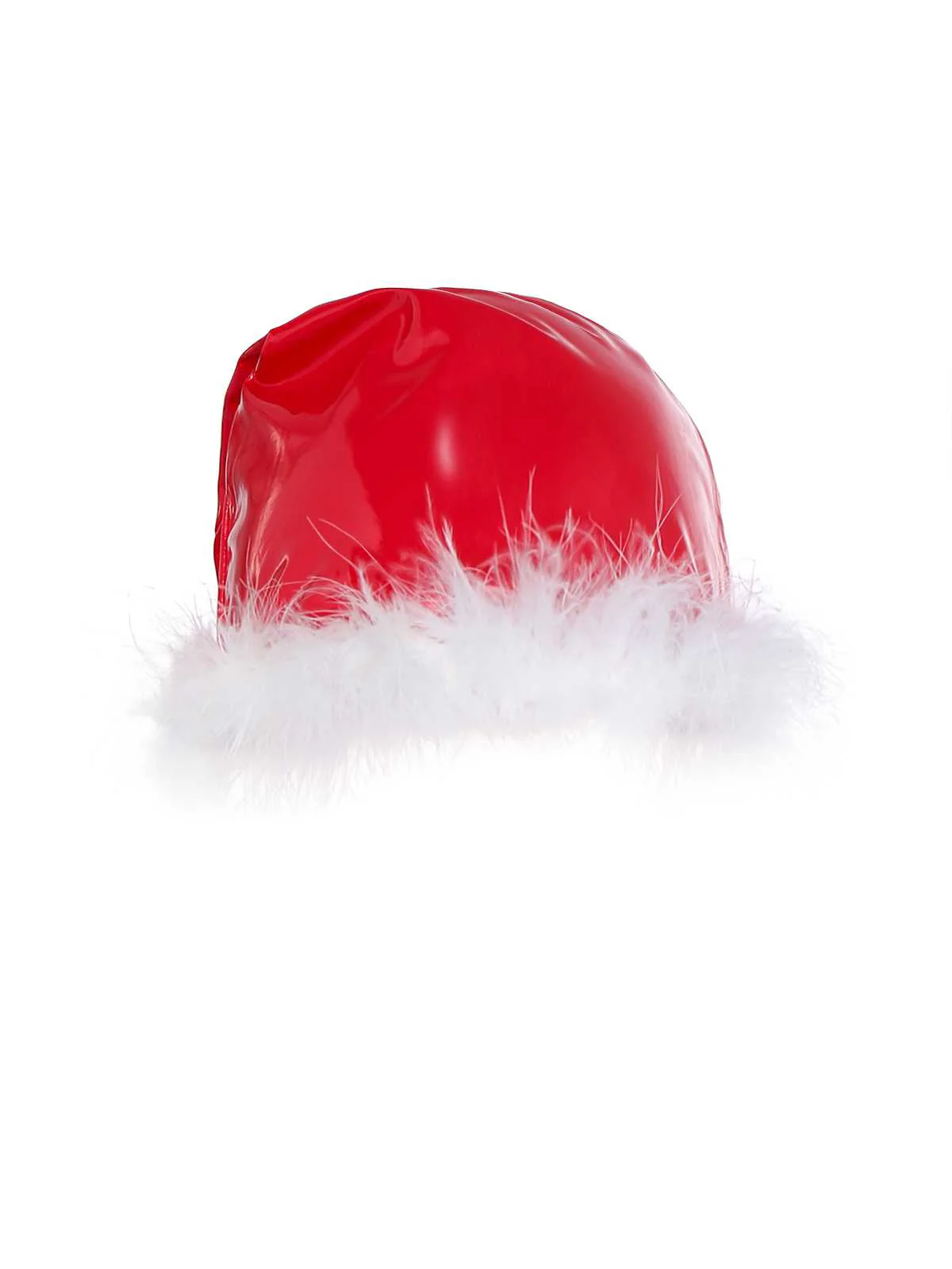 1970s Christmas Santa Claus Costume Latex Jumpsuit - Image 4