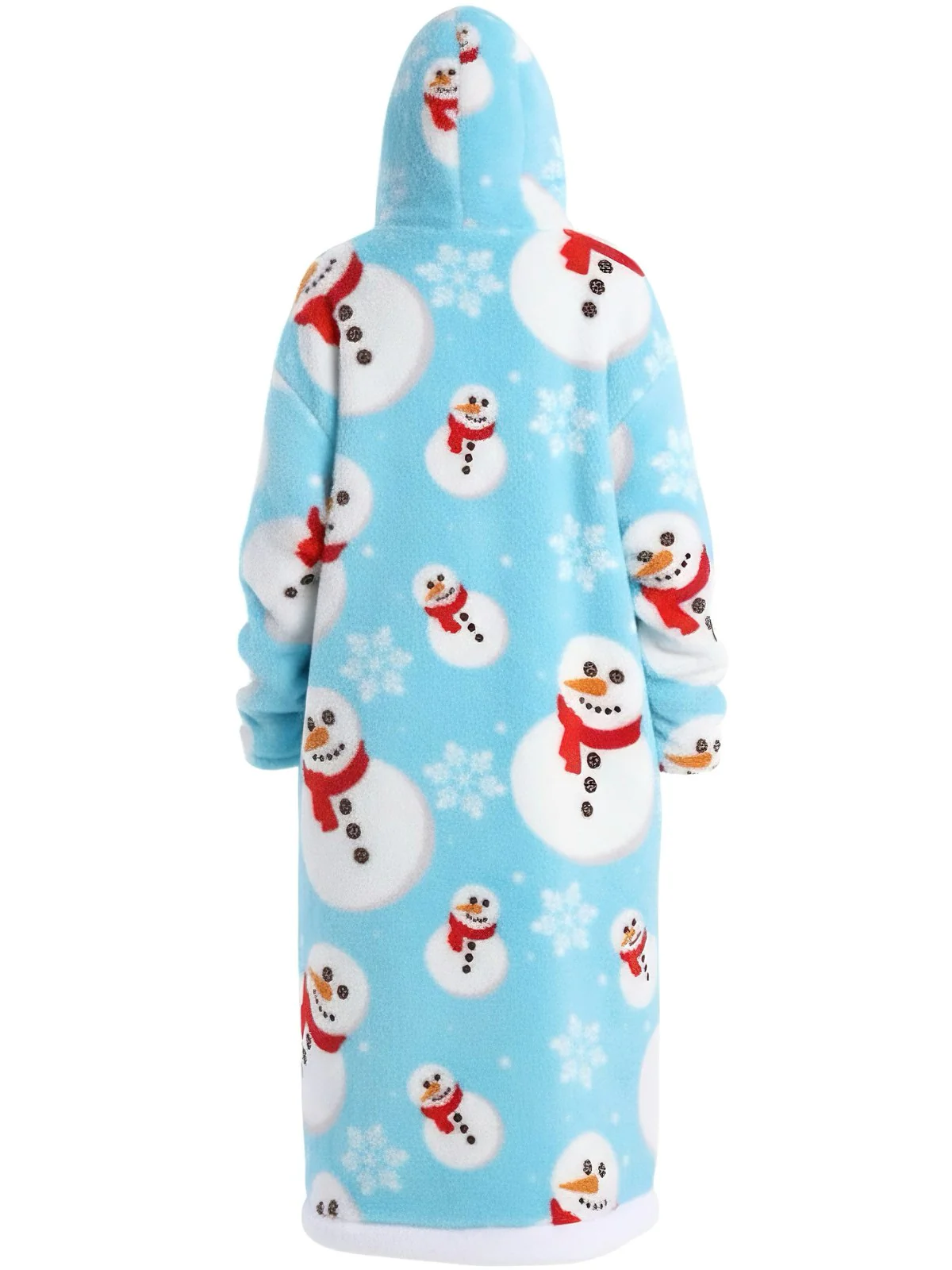 1970s Christmas Santa Wearable Blanket Hoodie Lougewear - Image 6