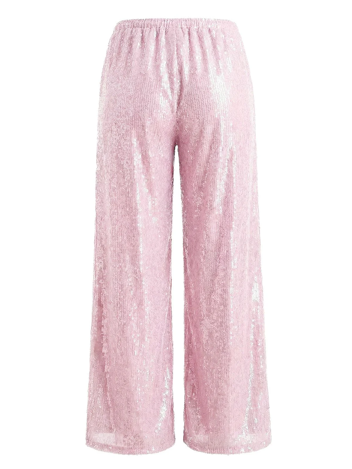 1970s Disco Sequined Wide Leg Casual Pants - Image 2