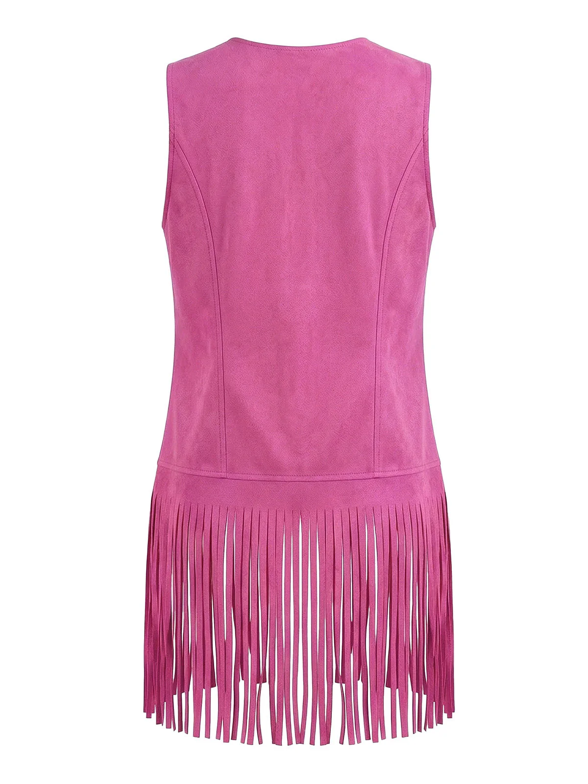 1970s Faux Suede Tassel Disco Vest Set - Image 12