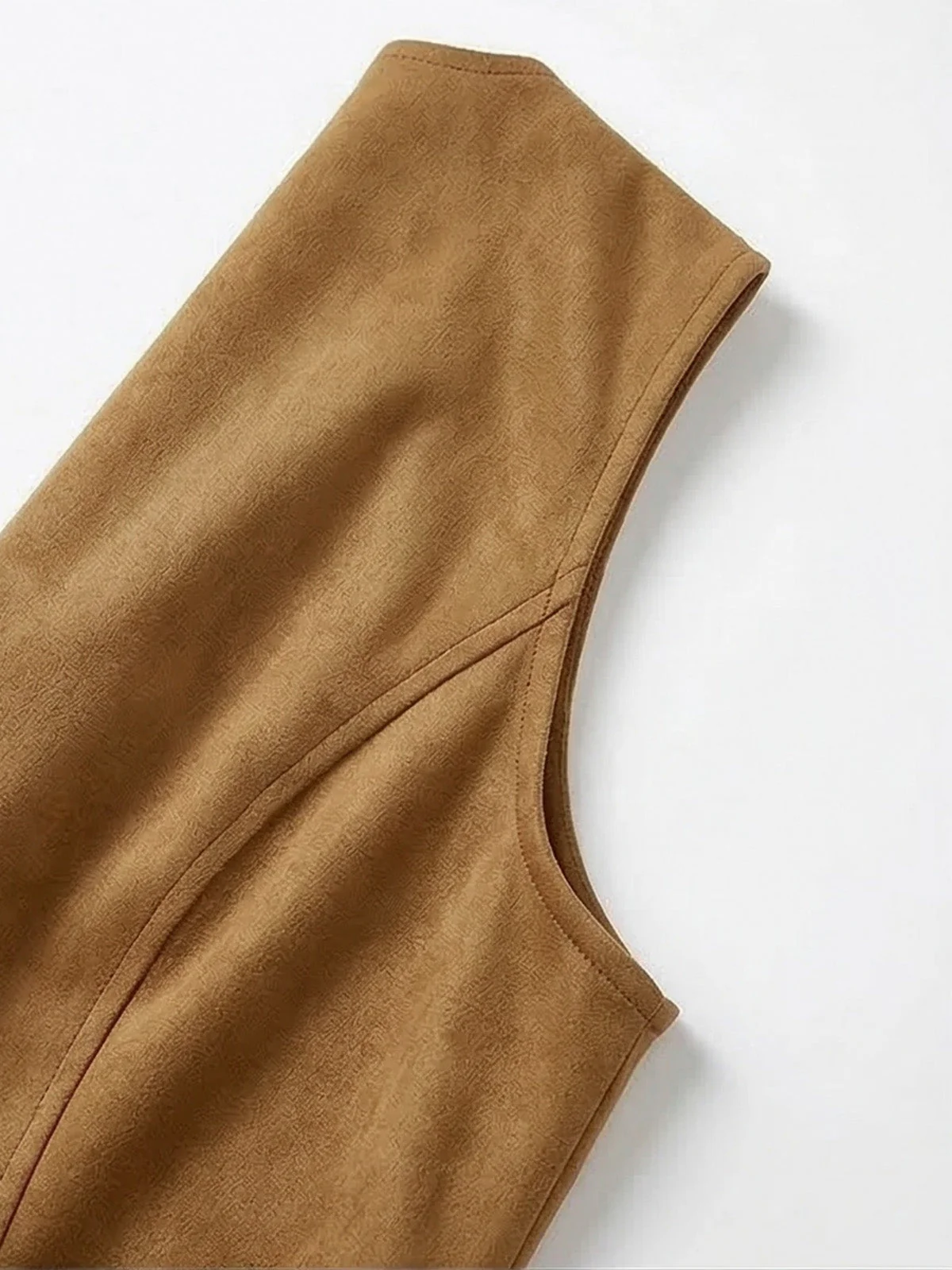 1970s Faux Suede Tassel Disco Vest Set - Image 8