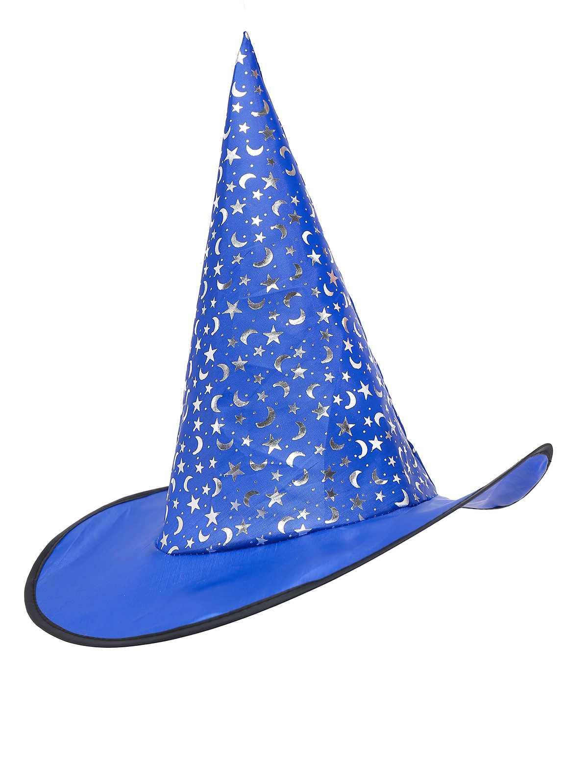 1970s Halloween Wizard Cosplay Slit Velvet Dress With Hat - Image 3
