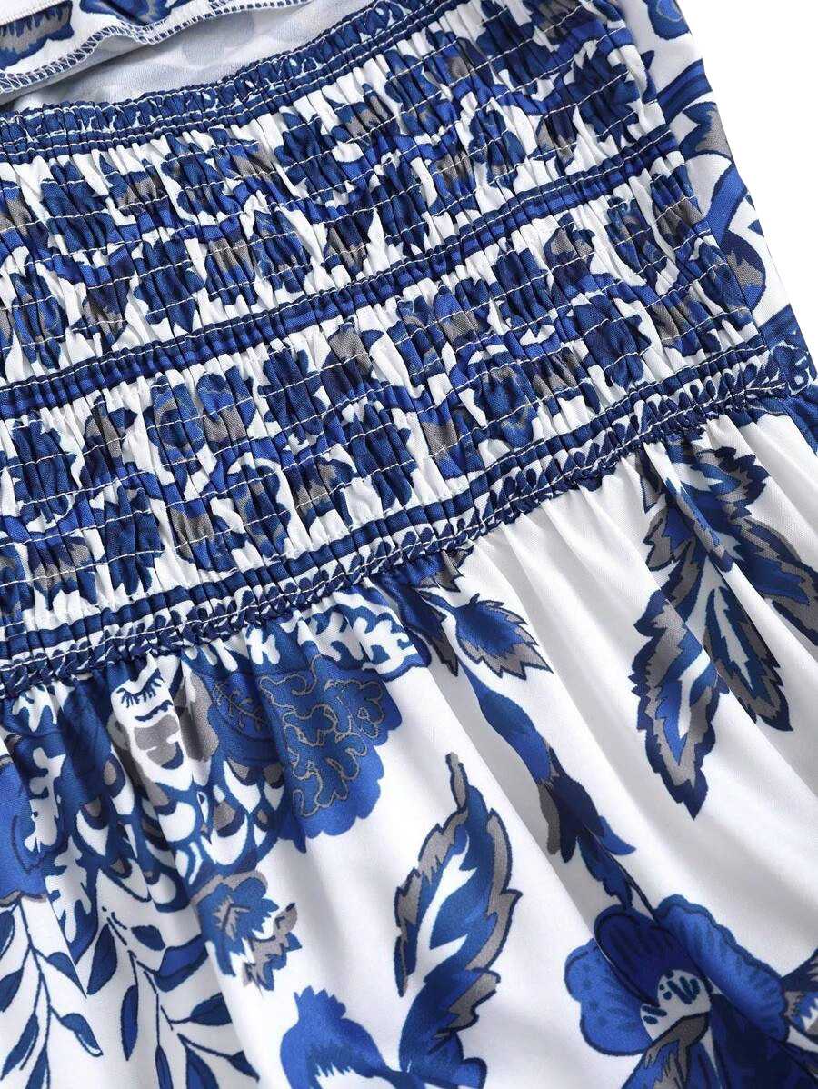 1970s Halter Ethnic Print Boho Dress - Image 8