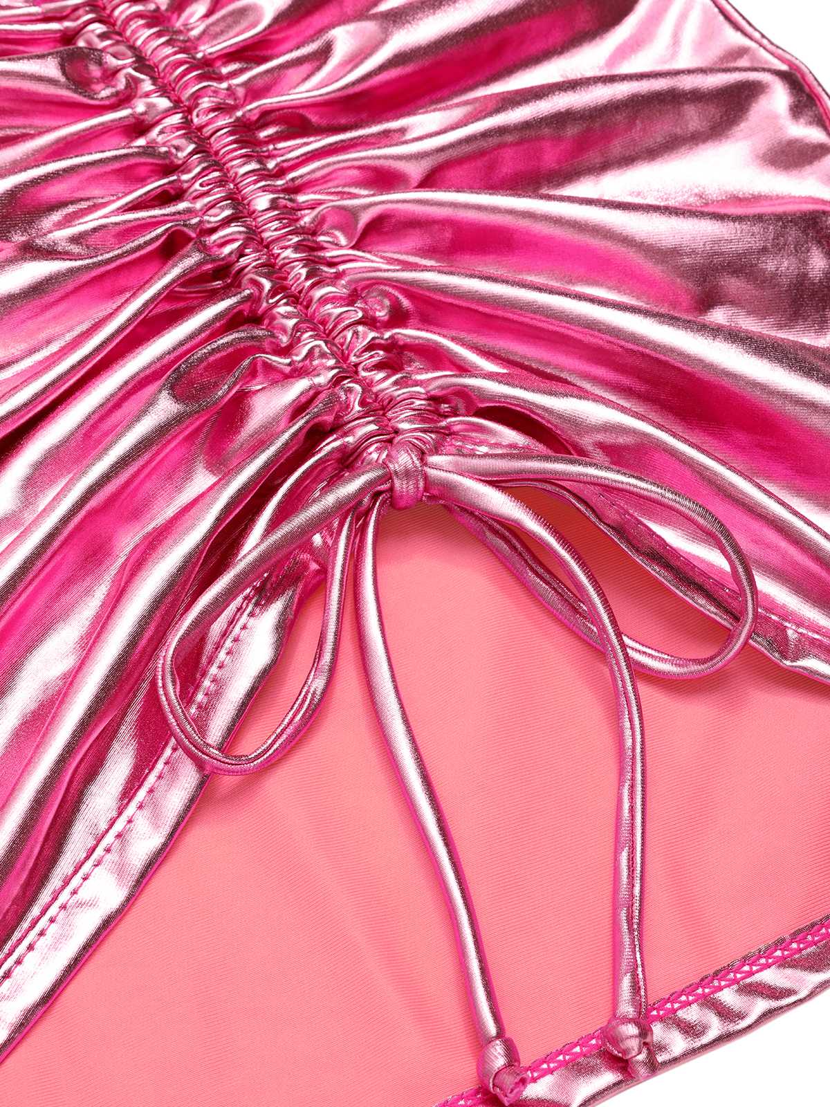 1970s Halter Metallic Bikini & Ruched Cover-Up - Image 14