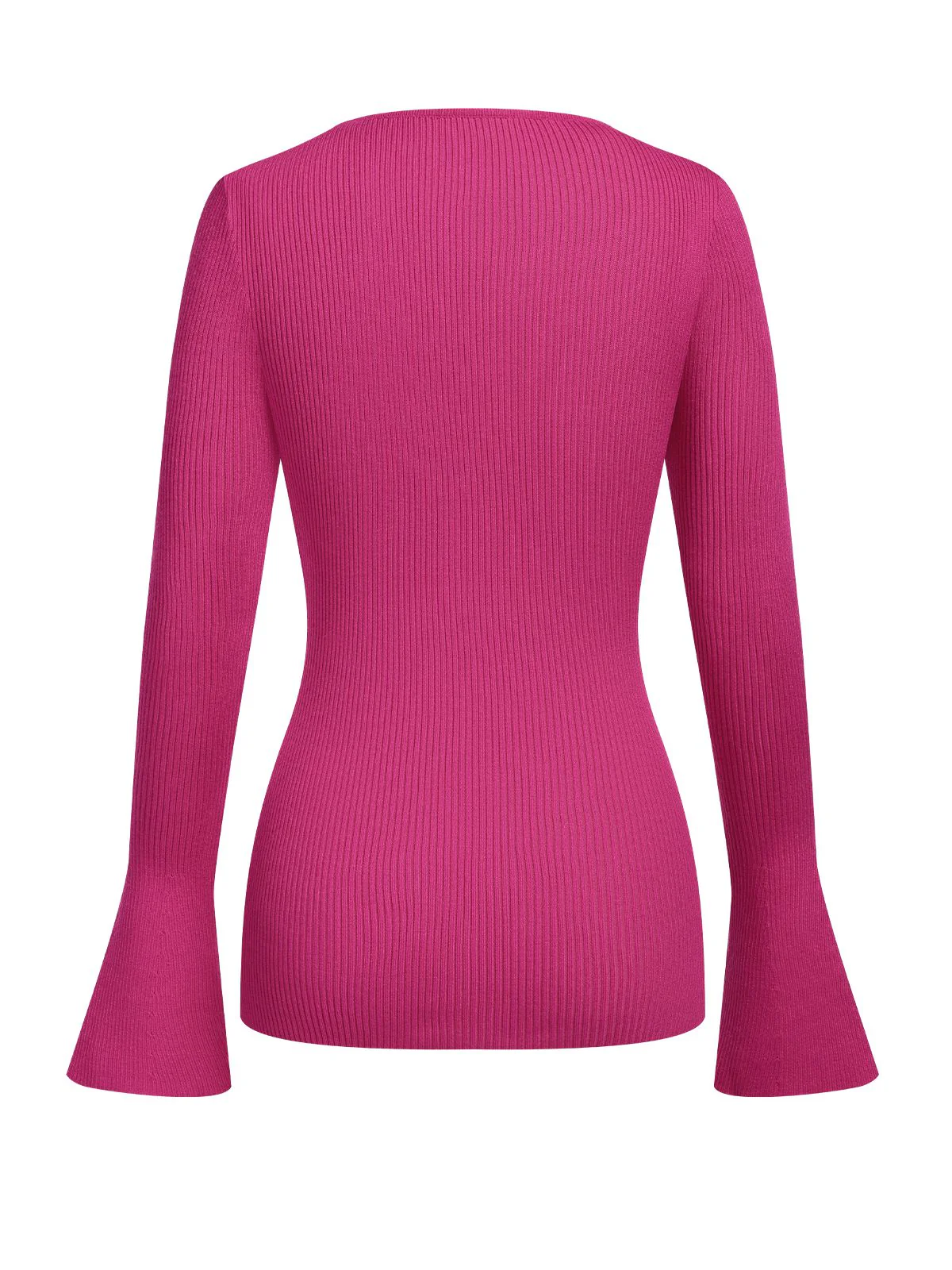 1970s Heart Cutout Knitted Solid Sweater - Image 2