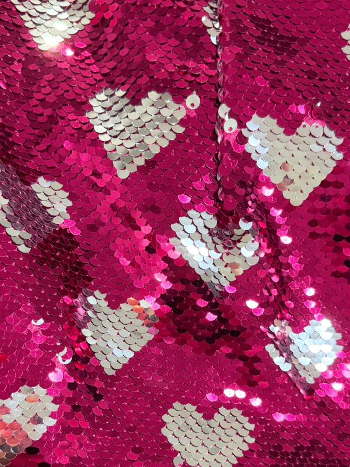 1970s Heart Sequined High Rise Bodycon Skirt - Image 7