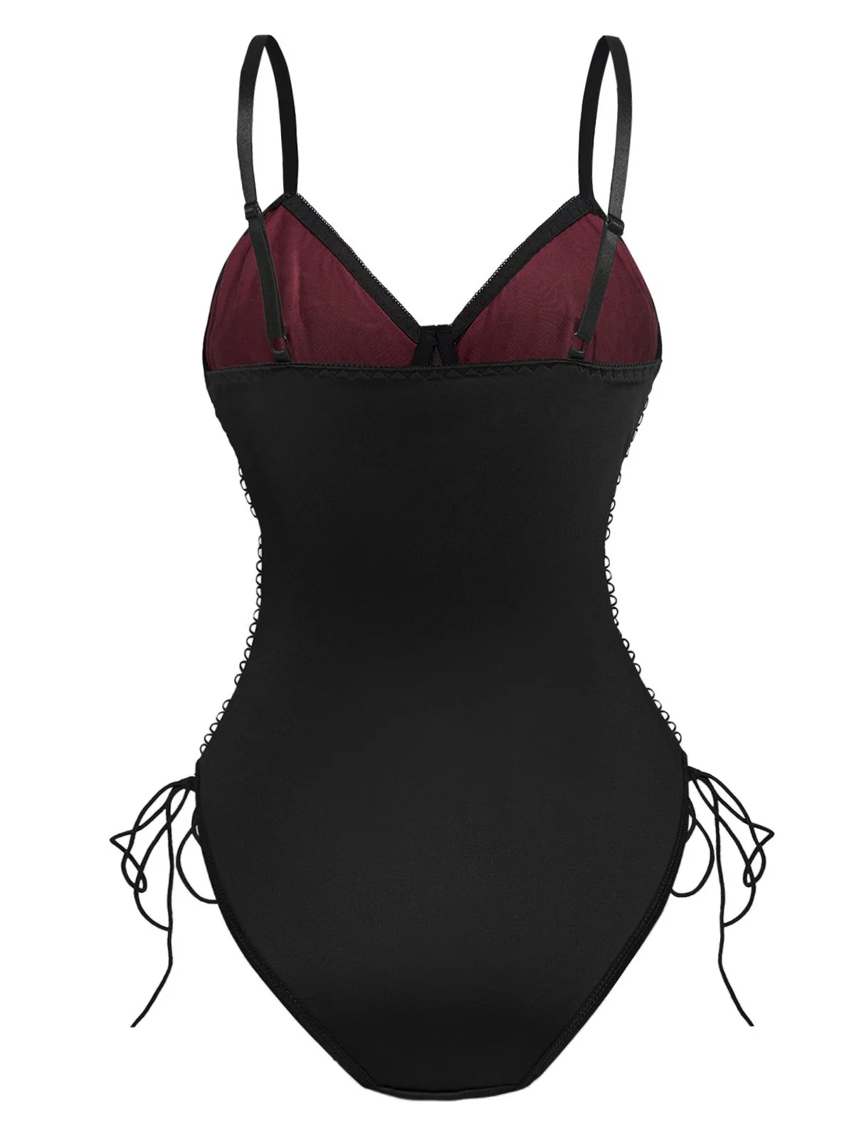 1970s Lace Spiderweb Punk Underwire Shapewear Bodysuit - Image 2