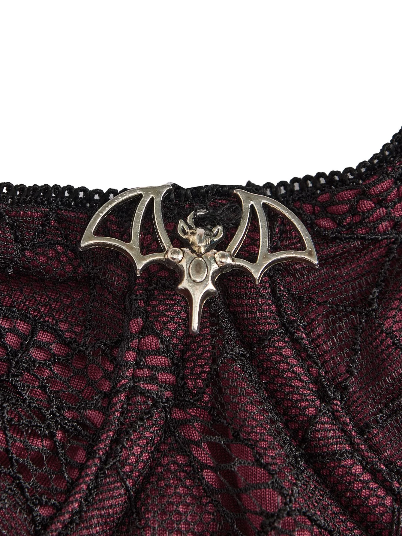 1970s Lace Spiderweb Punk Underwire Shapewear Bodysuit - Image 3