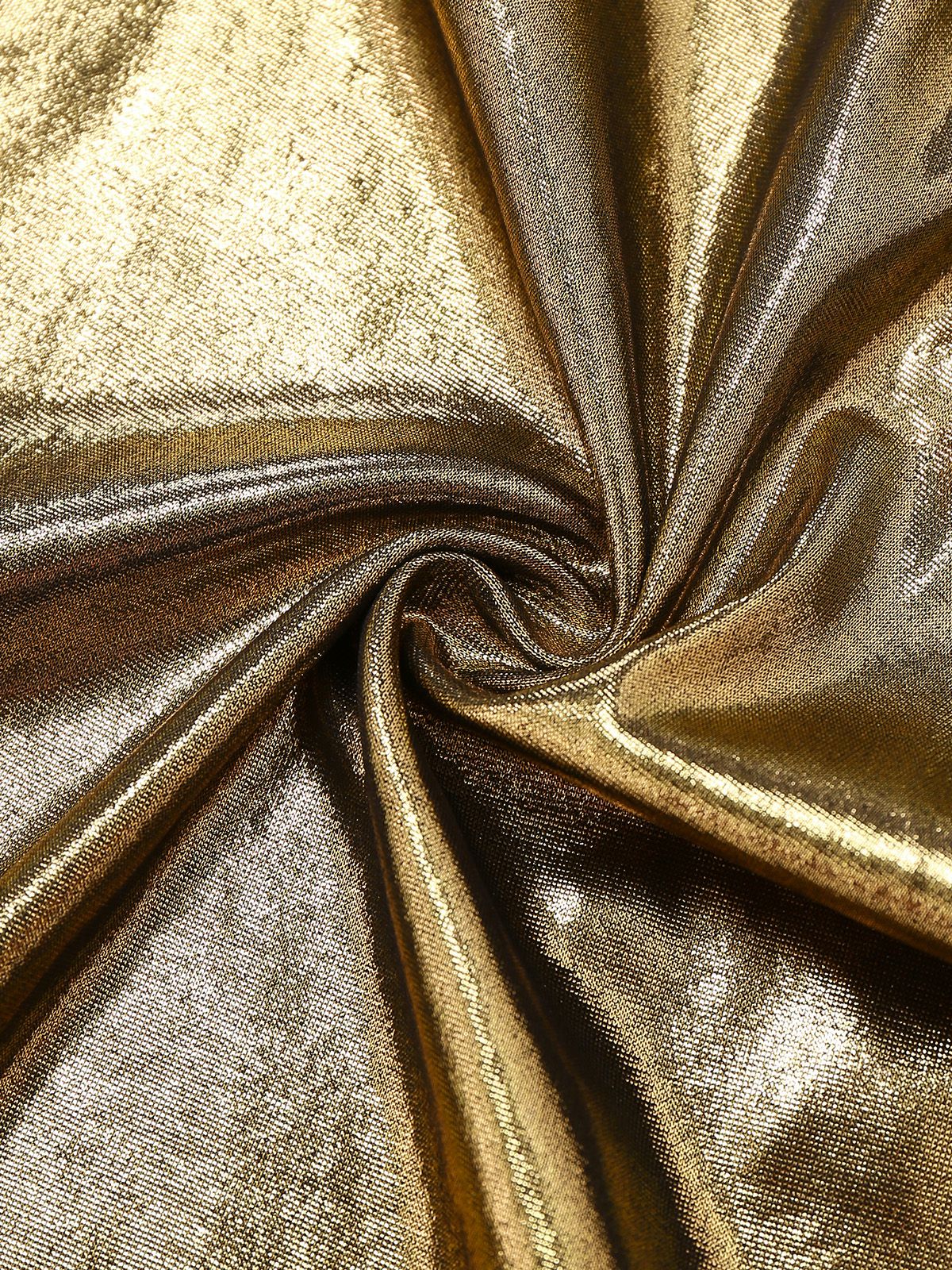 1970s Metallic Disco Halter Belted Jumpsuit - Image 5