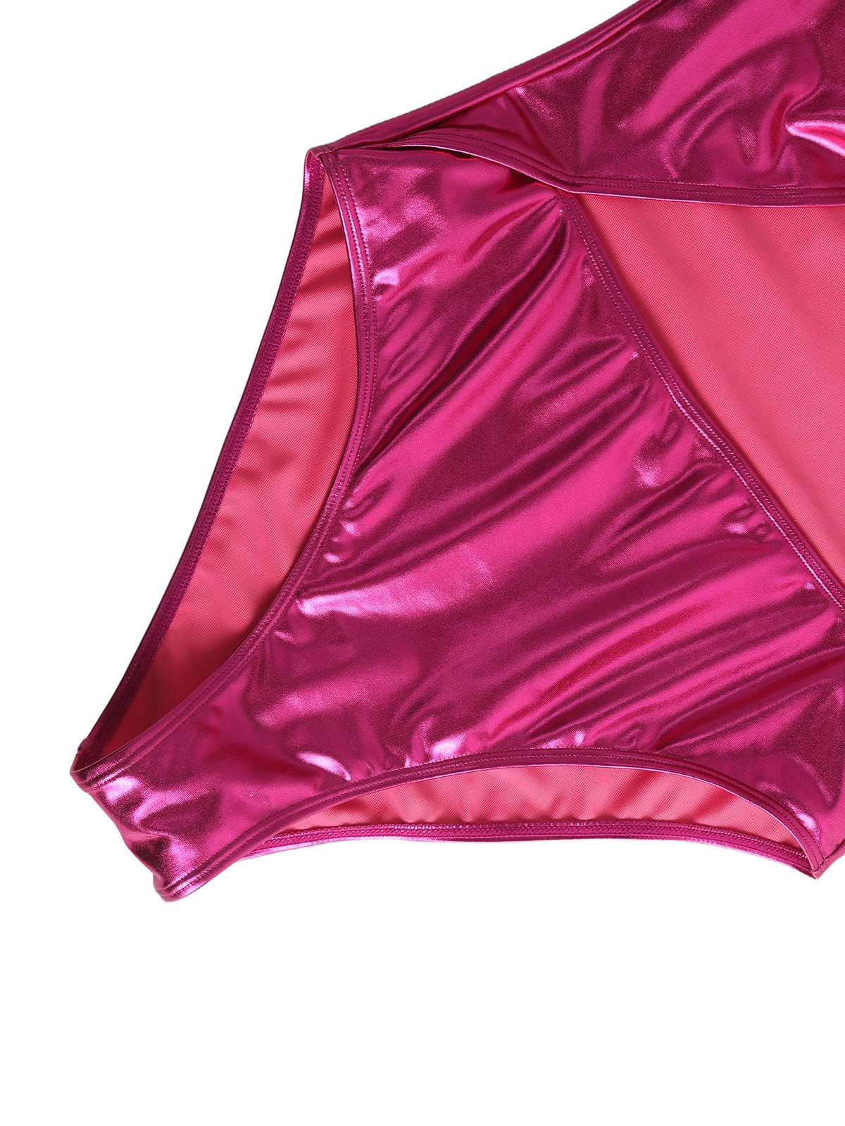 1970s Metallic Halter Neck Cutout One-Piece Swimsuit - Image 7