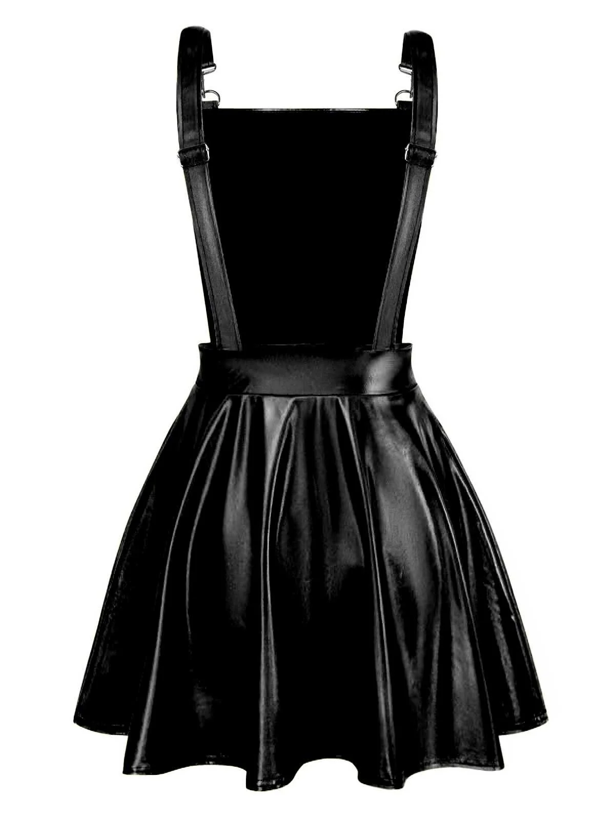 1970s Metallic Holographic Suspender Dress - Image 9