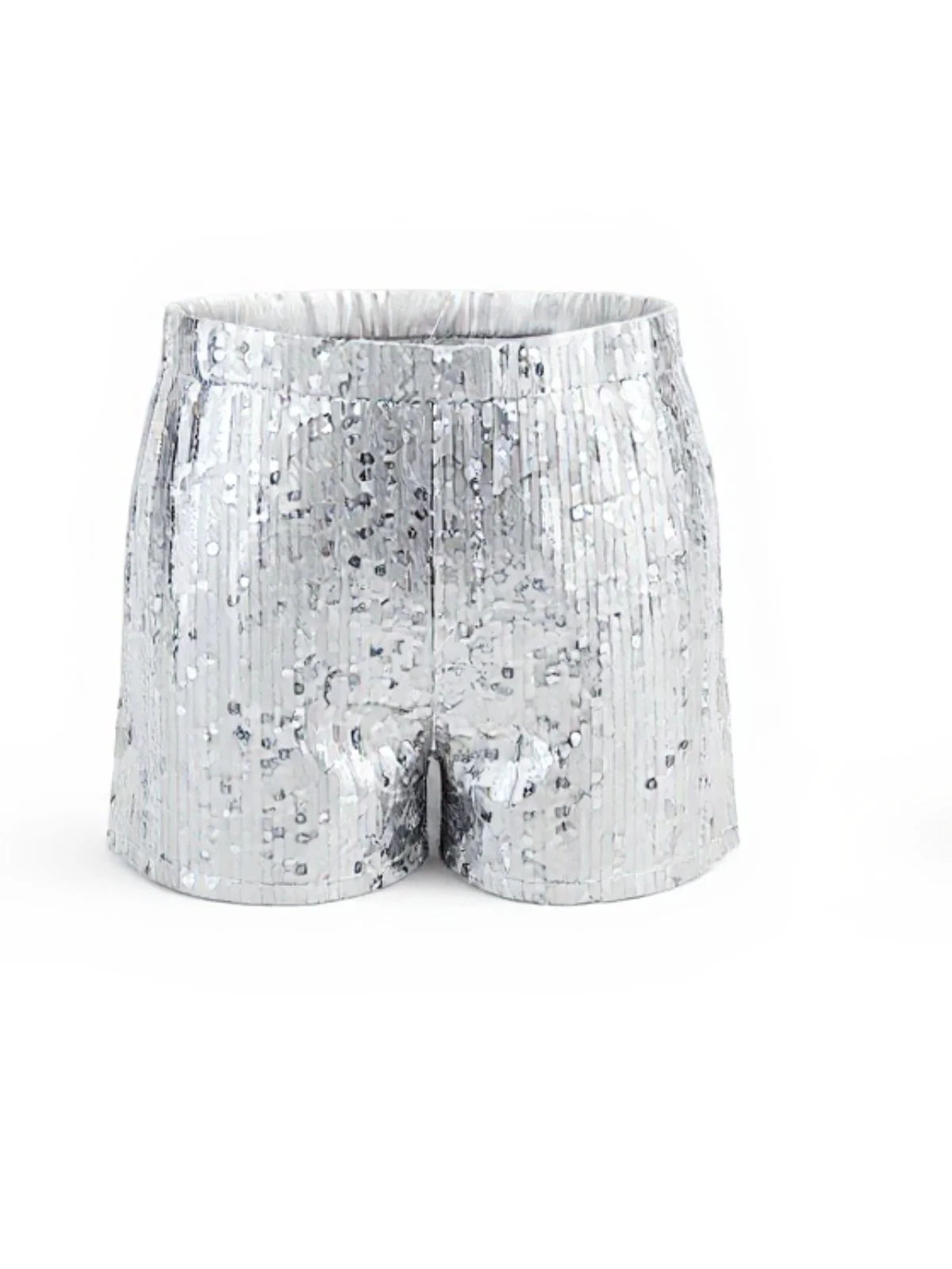 1970s Metallic Sequined Disco Shorts - Image 2